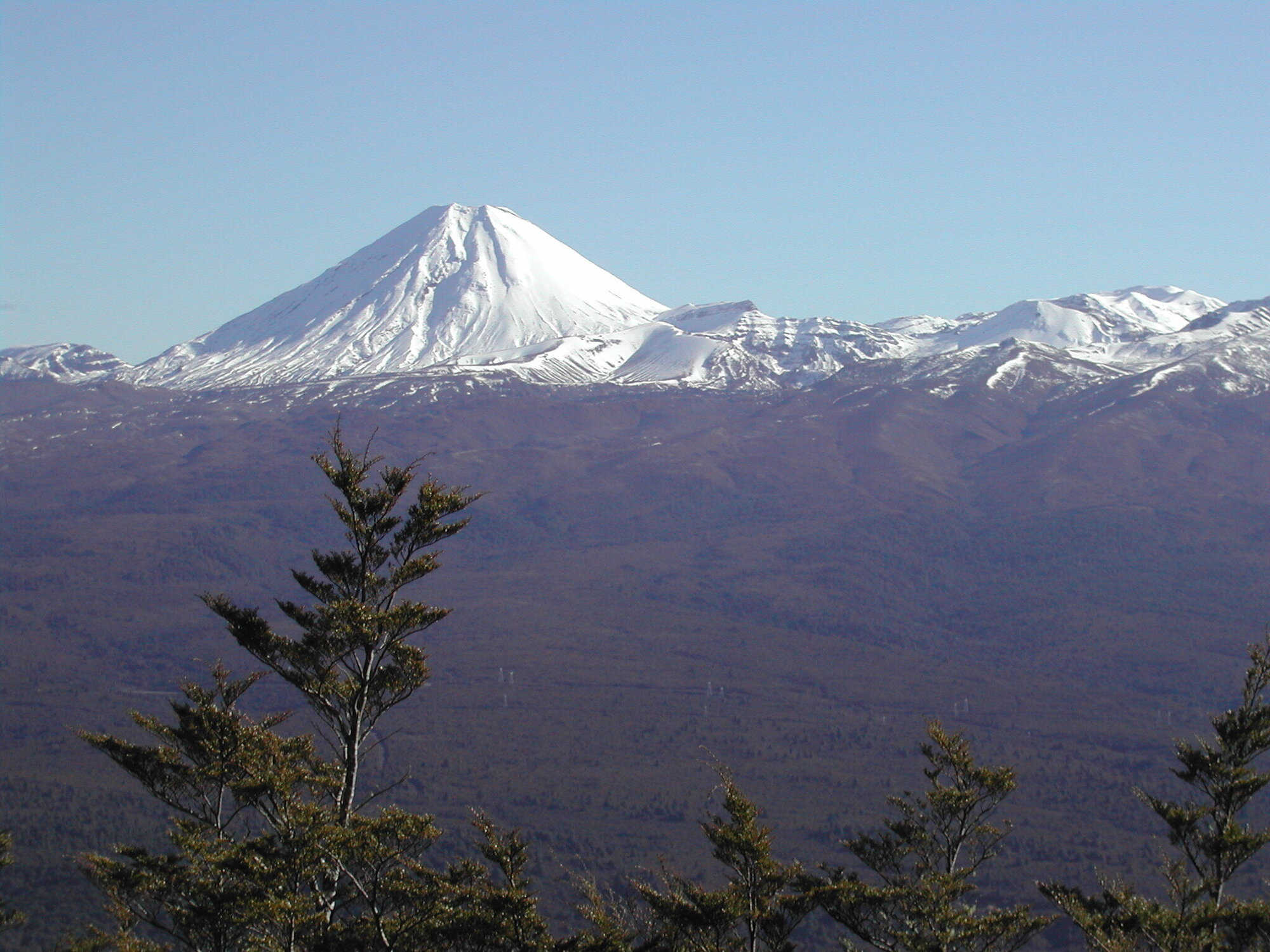 Mount Ngauruhoe in winter