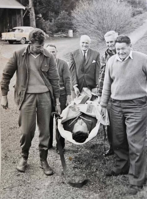 Wally Sander and Te Urewera Board members at first aid training