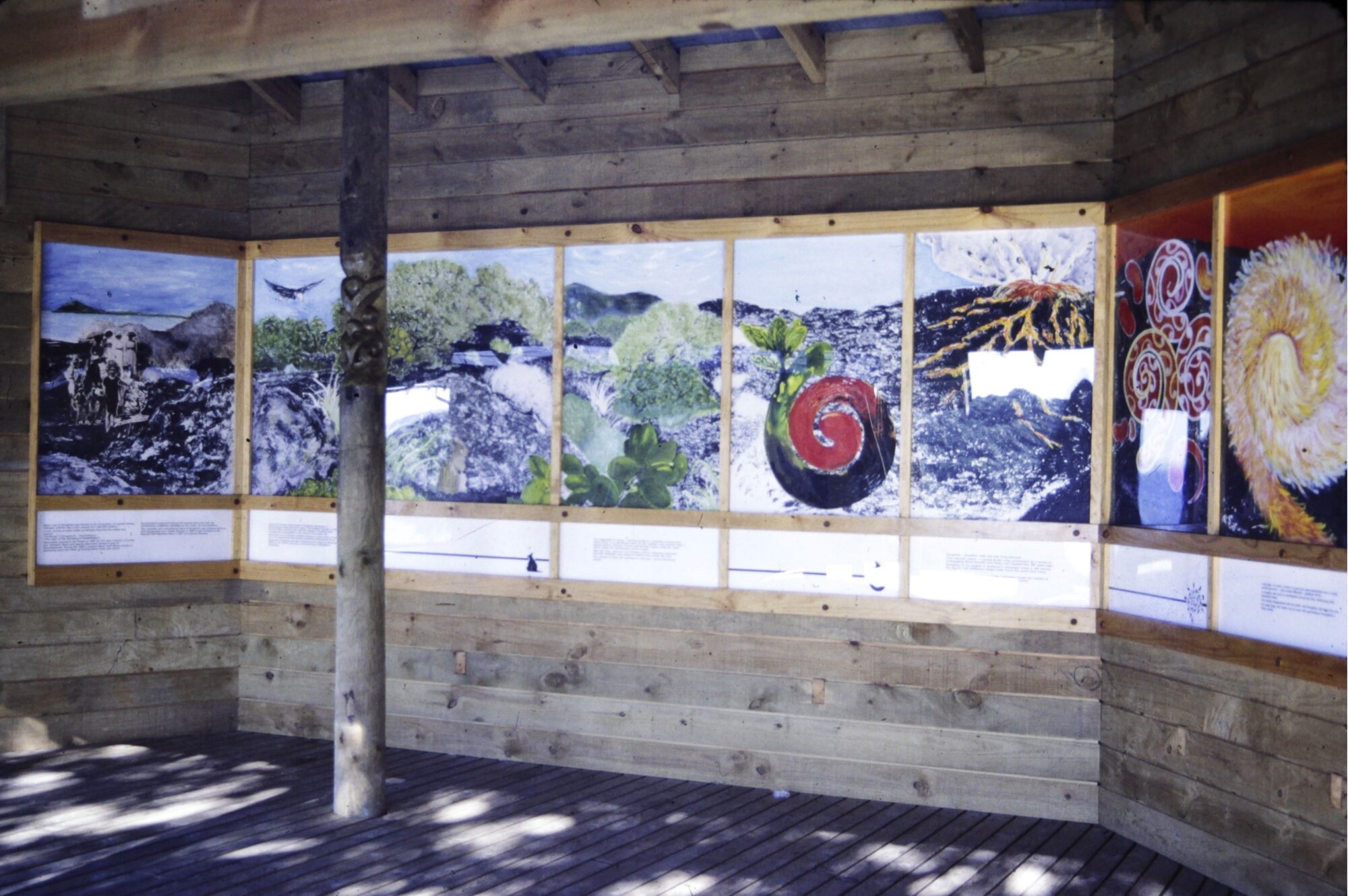 Display at Rangitoto Wharf, Rangitoto Island