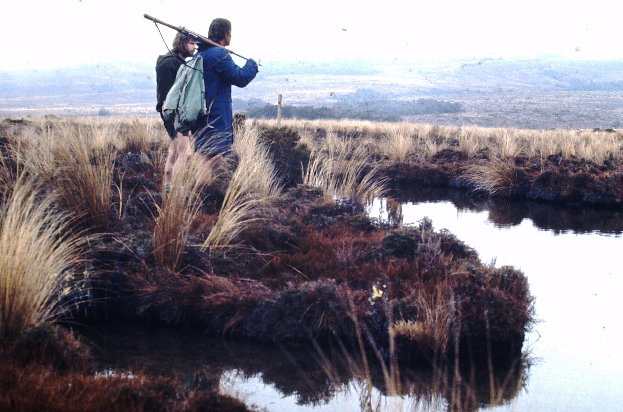 Herbert Spannagl hunting in the Hauhungatahi Wilderness area 1982