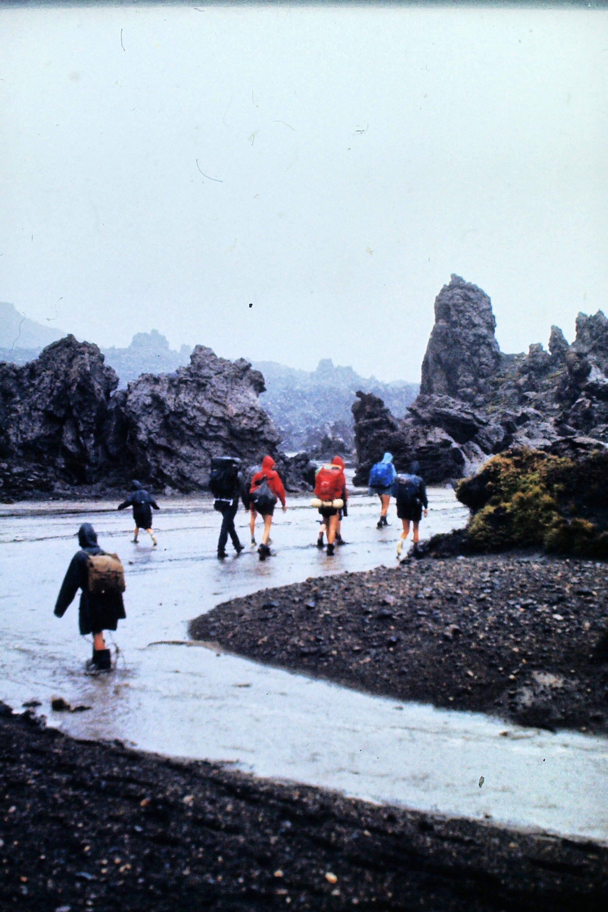 Wet Walk in Oturere Crater, Tongariro National Park, 1974