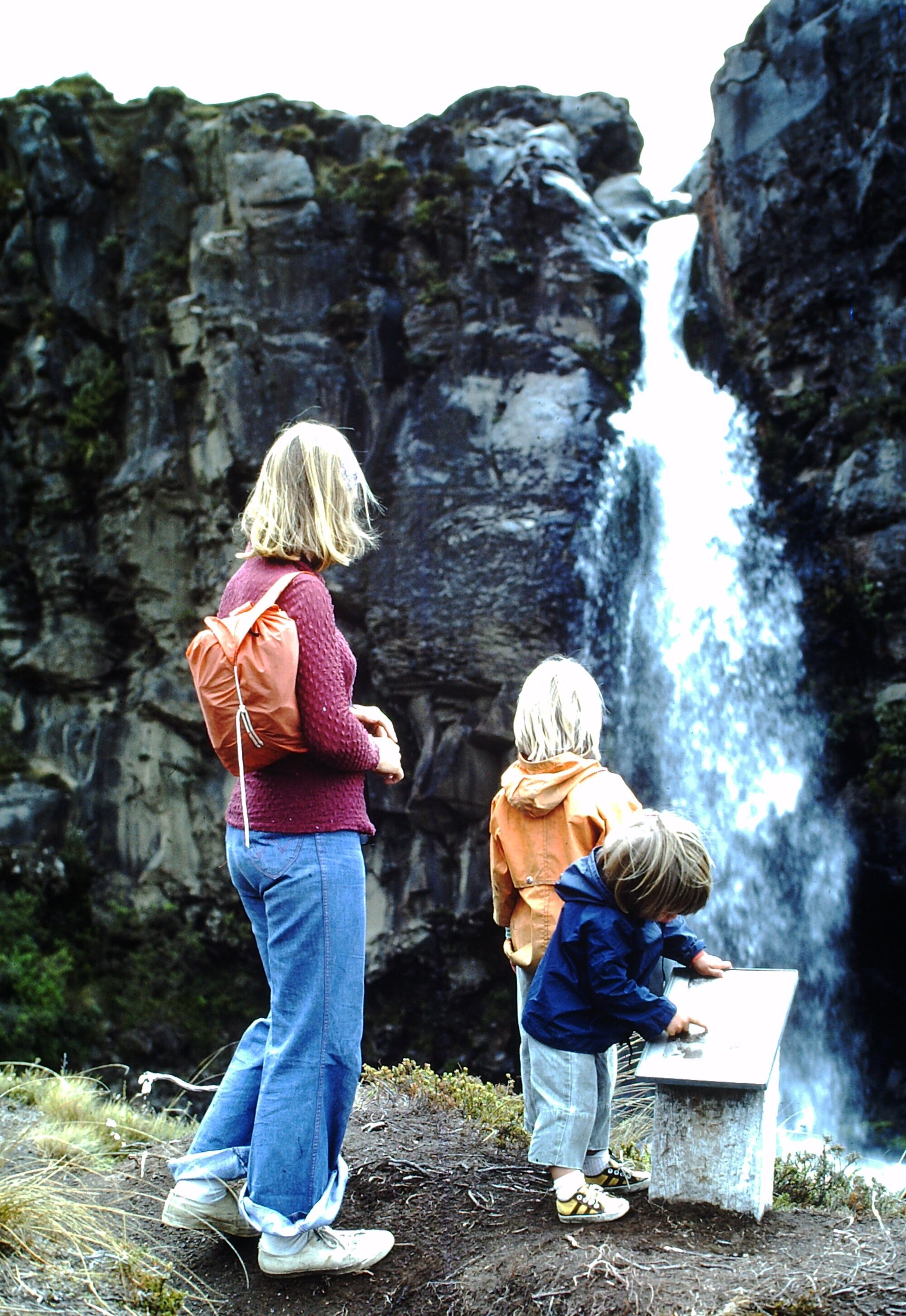 Reedy family at Taranaki Falls