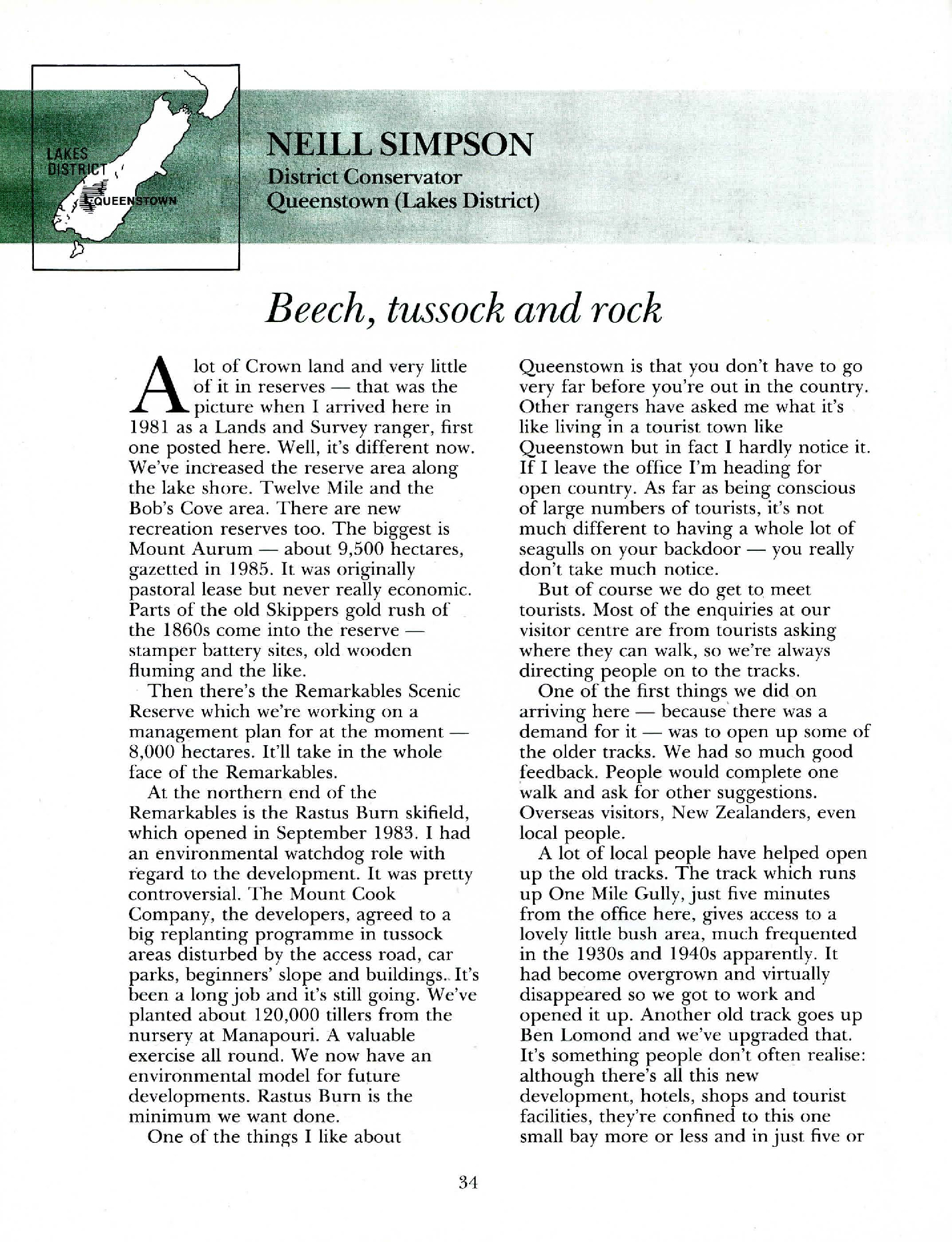 Neill Simpson - Conservation Conversations 1988