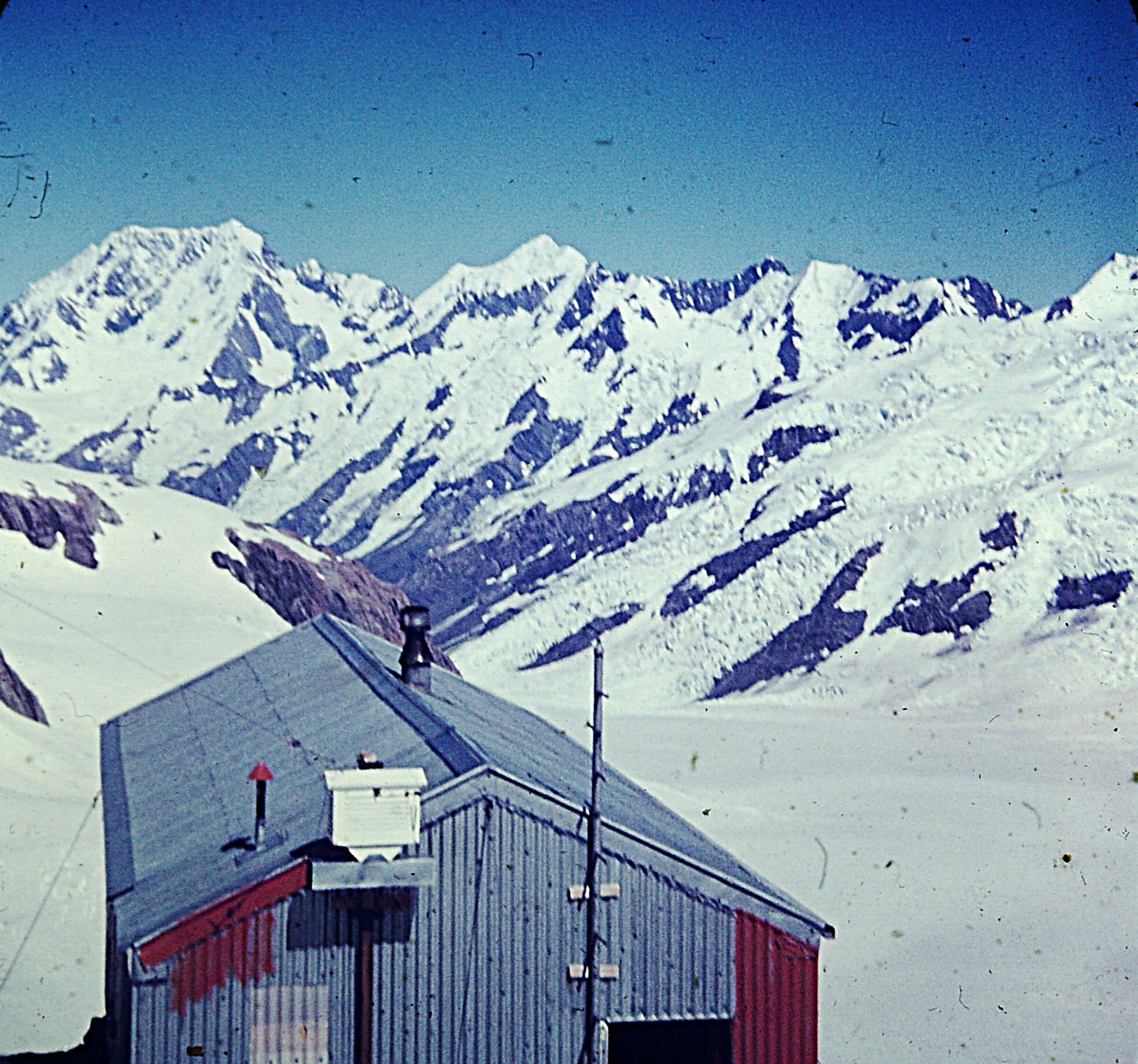 Tasman Saddle Hut, 1969