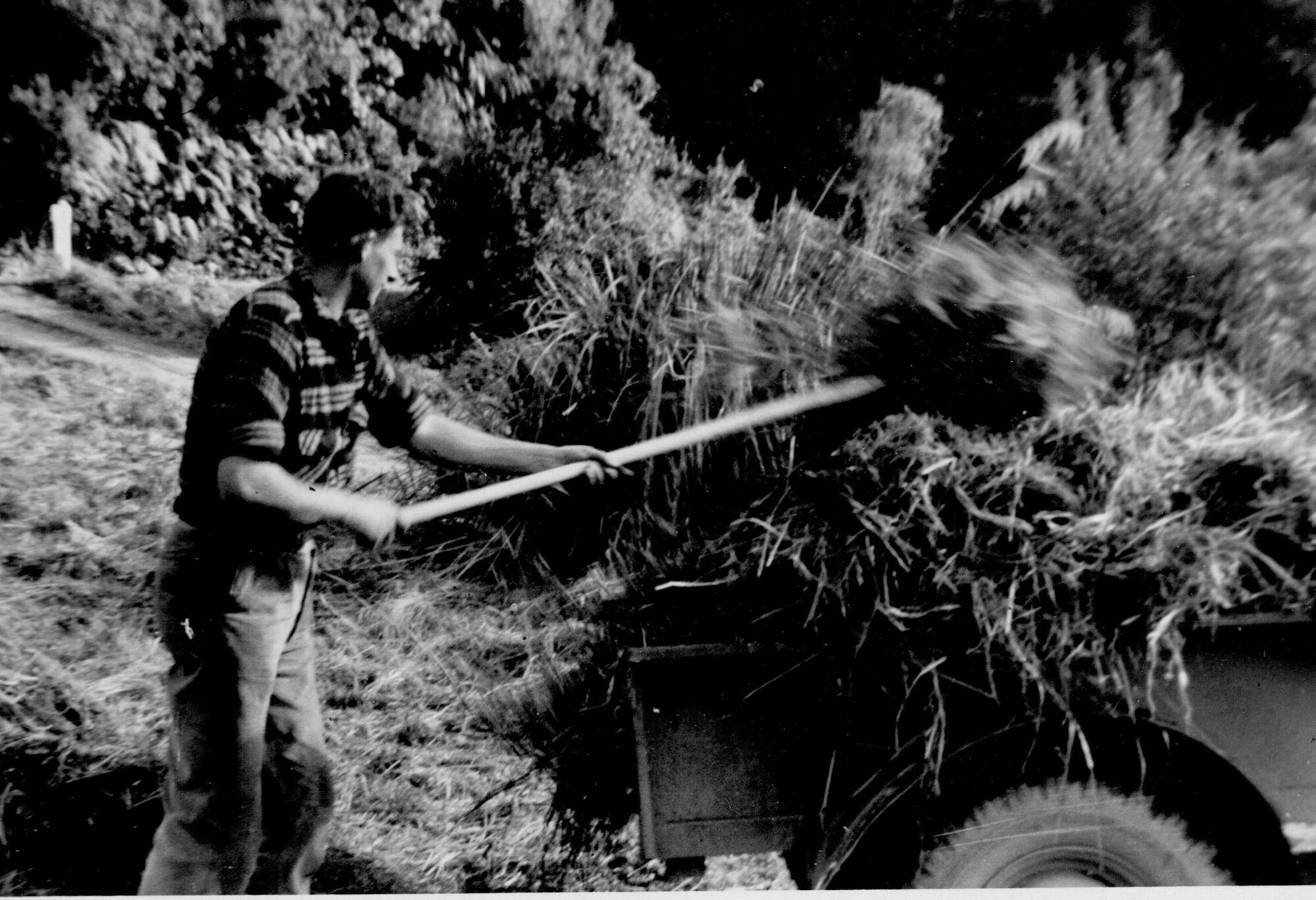 Wally Sander at Hopuruahine campsite