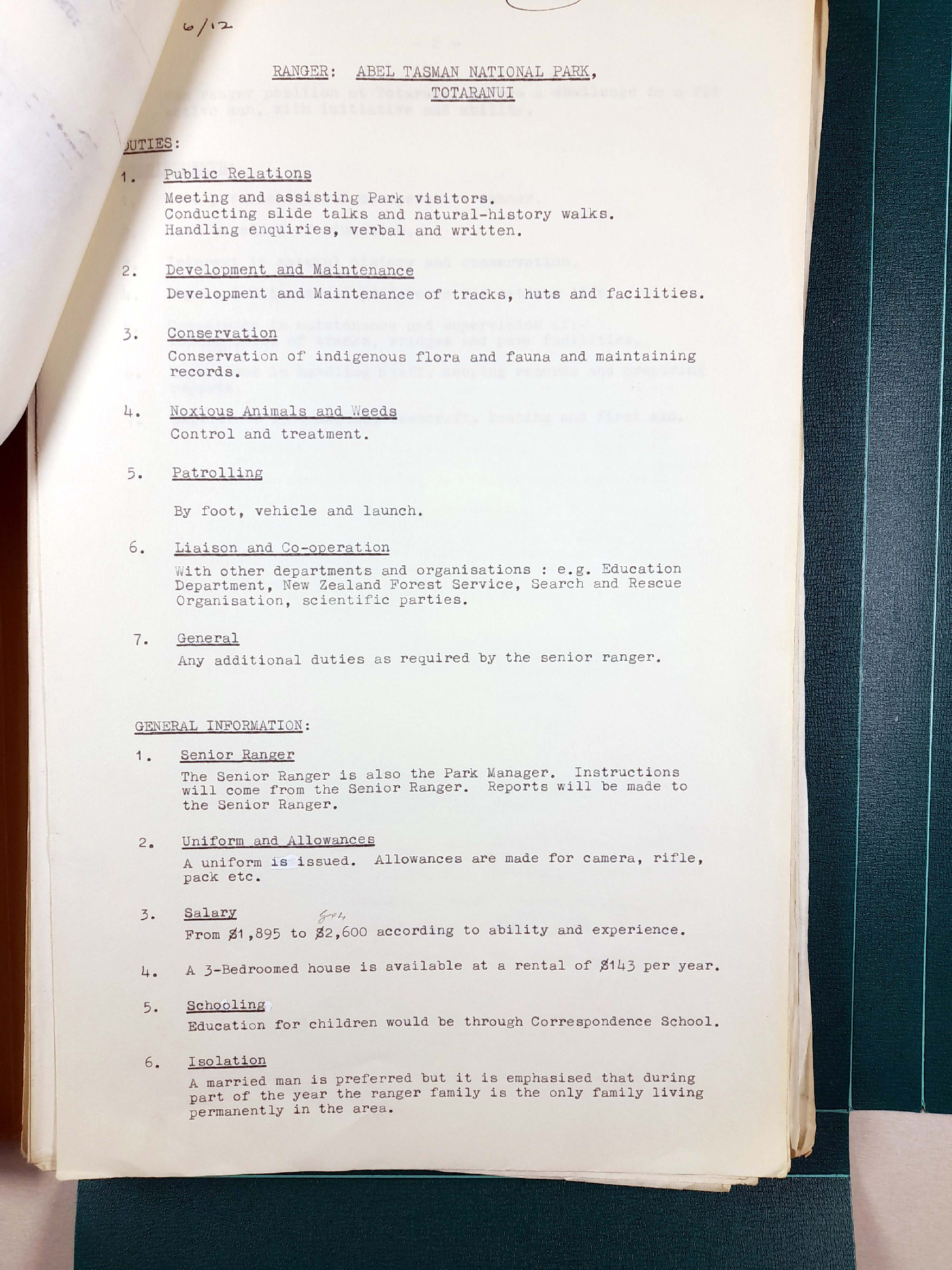 Ranger duties - Abel Tasman National Park