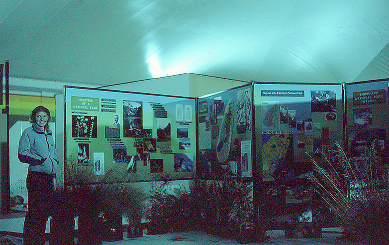 Fiordland display promoting the Kepler Track