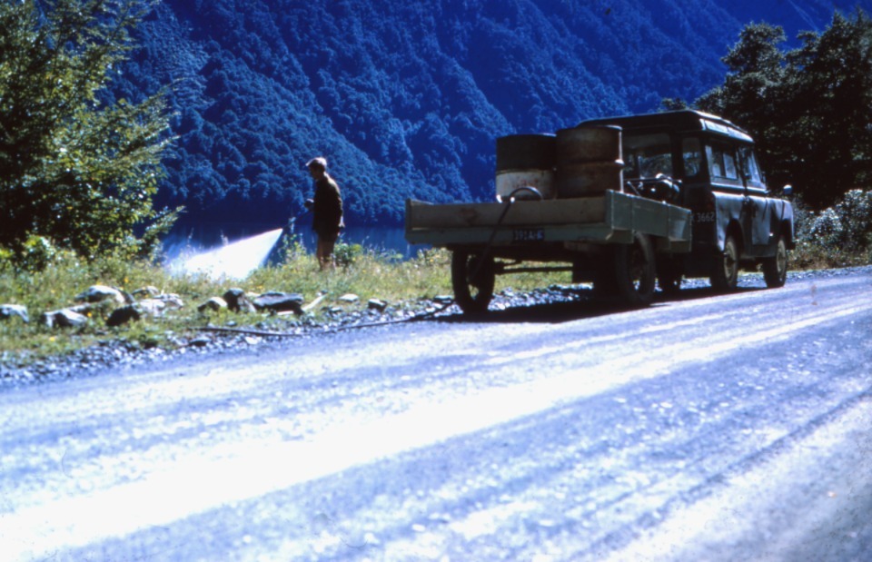 Weed spraying 1968: Fiordland National Park