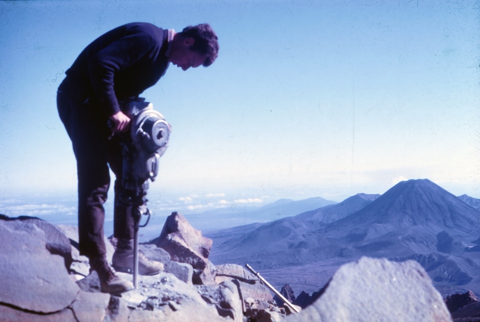 Dome Shelter construction: Tongariro National Park 1970