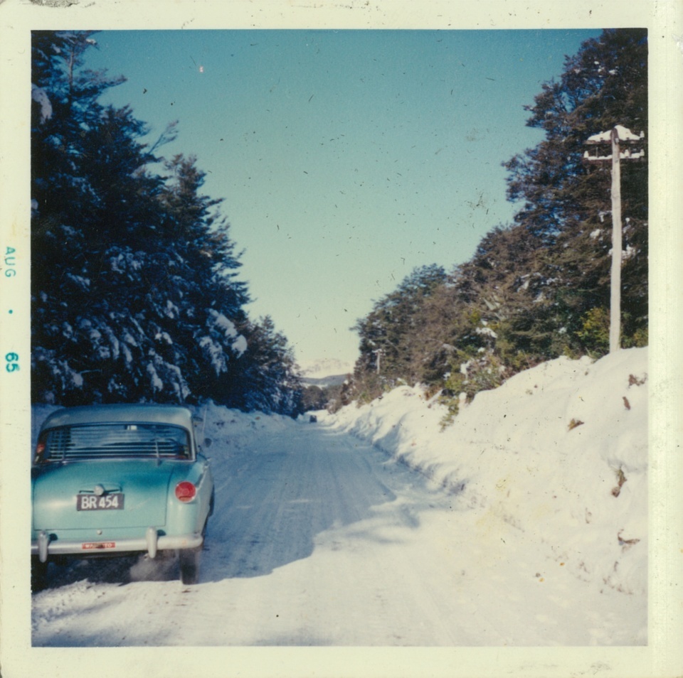 Snow on Bruce Road: Tongariro National Park