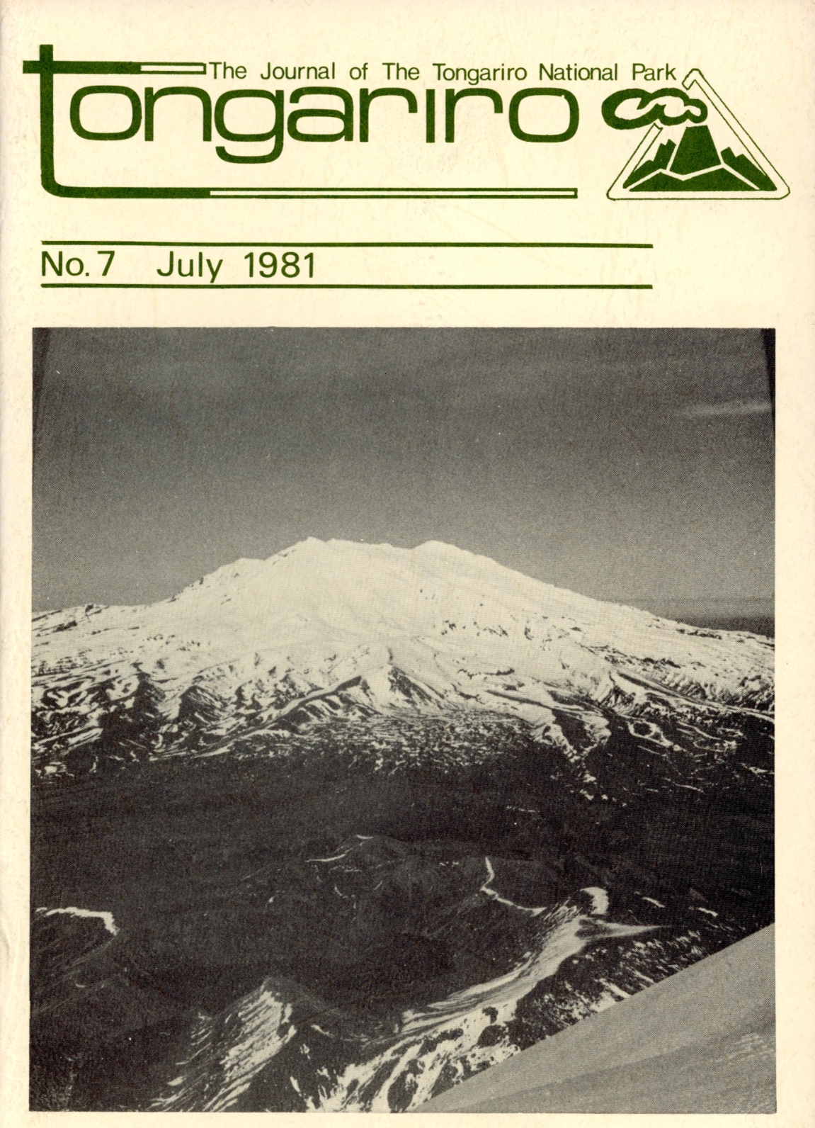 The Journal of the Tongariro National Park No.7 1981
