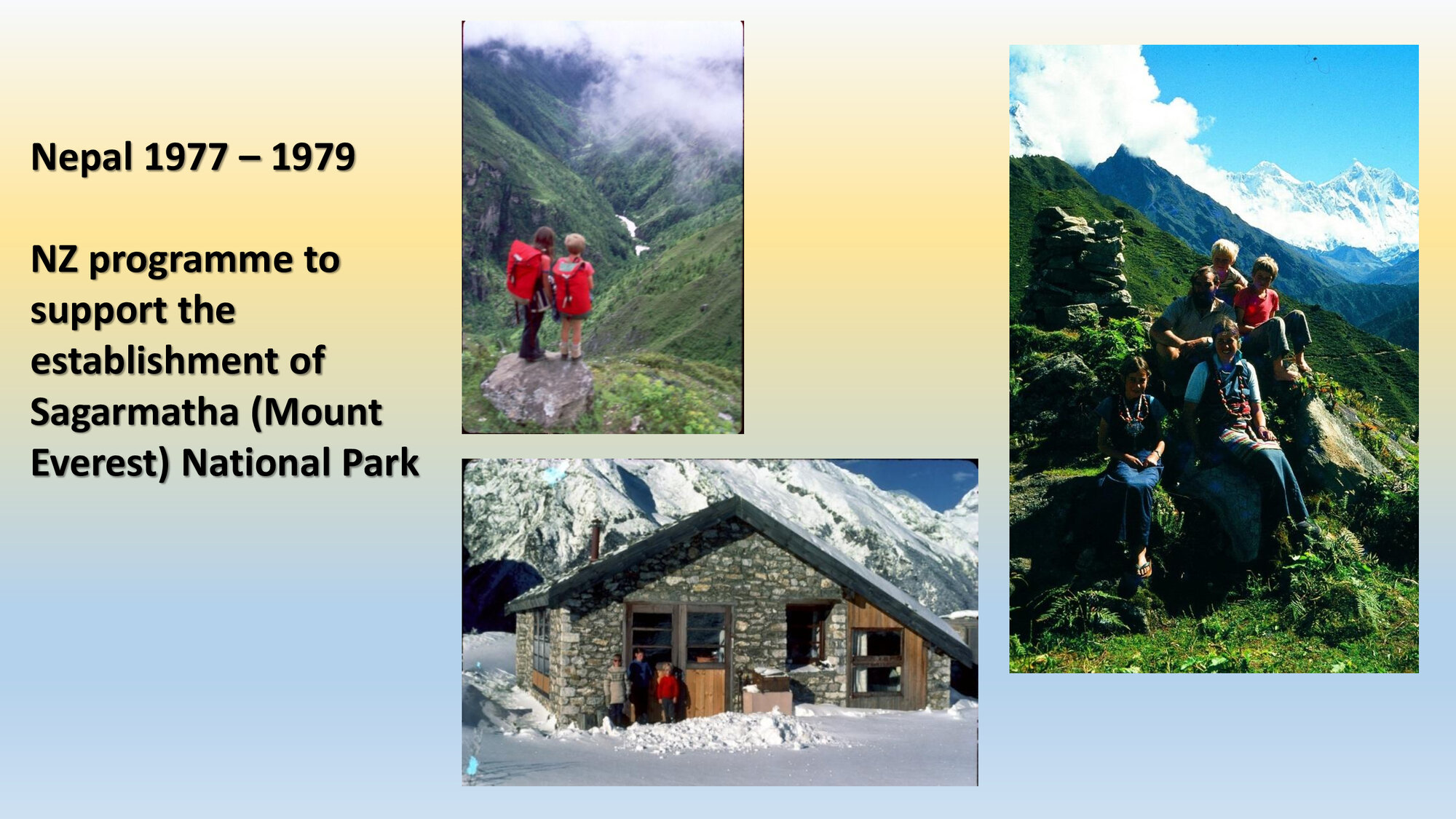 "Our Conservation Journey": Nepal 1977-1979