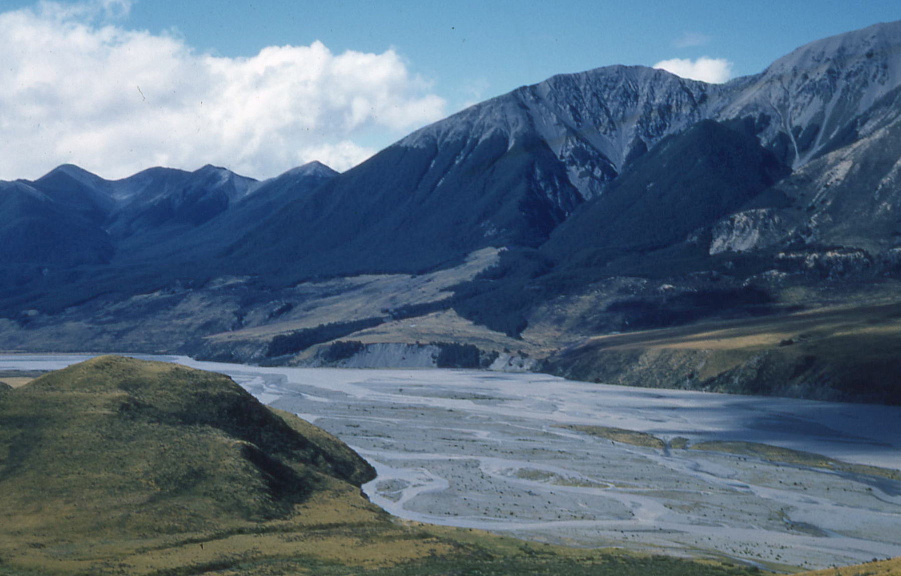 Looking towards Mt White Station and Arthur's Pass National Park Nov 1957