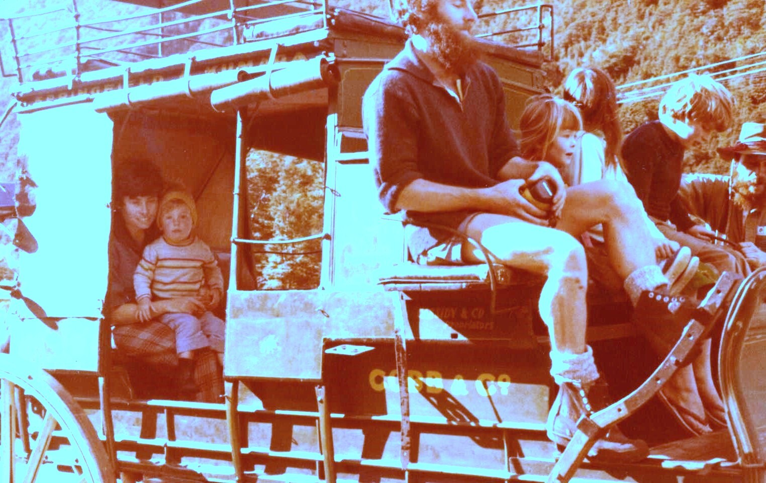 Cobb &amp; Co coach being moved to Arthur's Pass visitor centre c1980