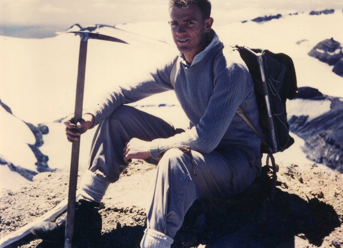 Ian Blackmore, Ruapehu summit 1961