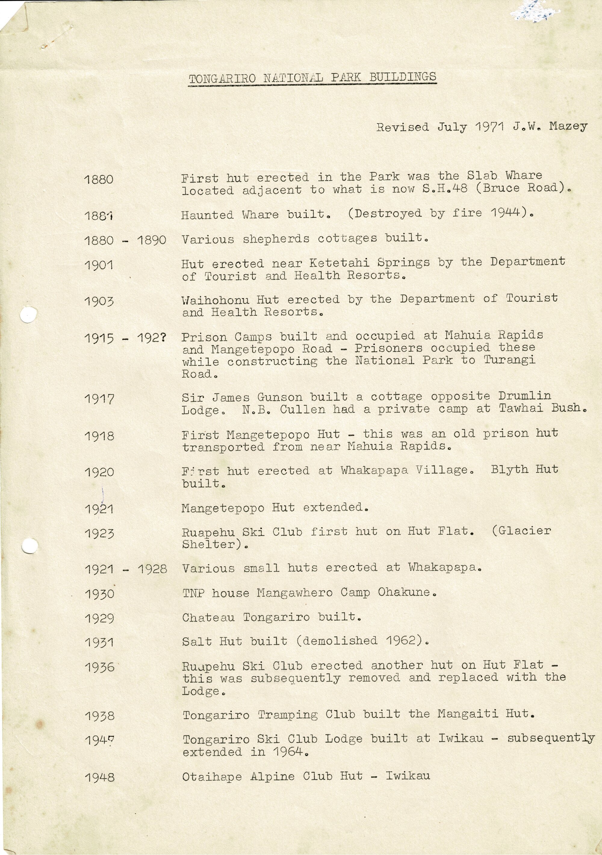 TNP Buildings 1880-1971