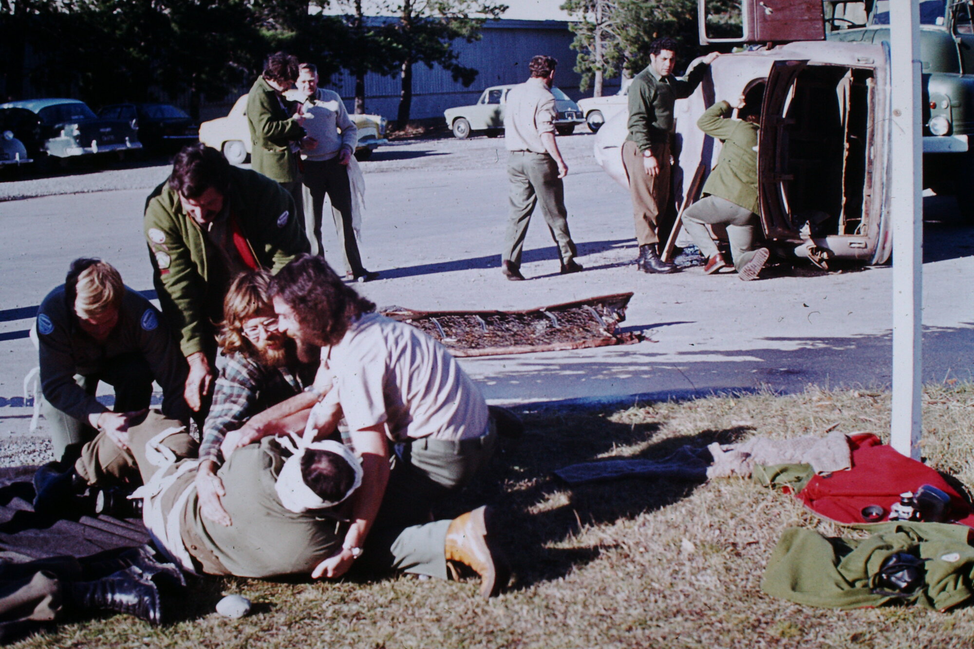 First  Aid course, Burnham Military Camp
