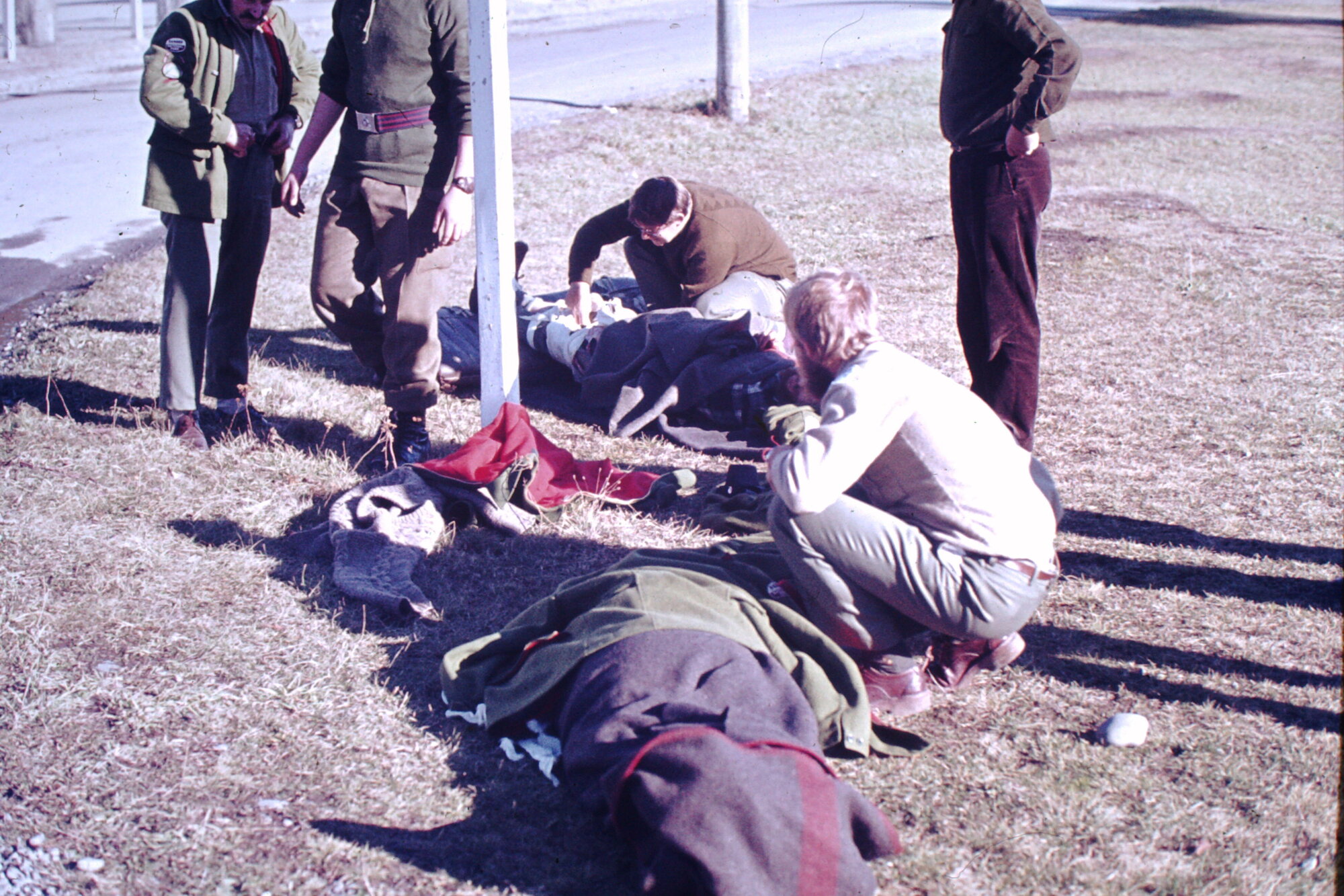 First Aid training, Burnham Military Camp