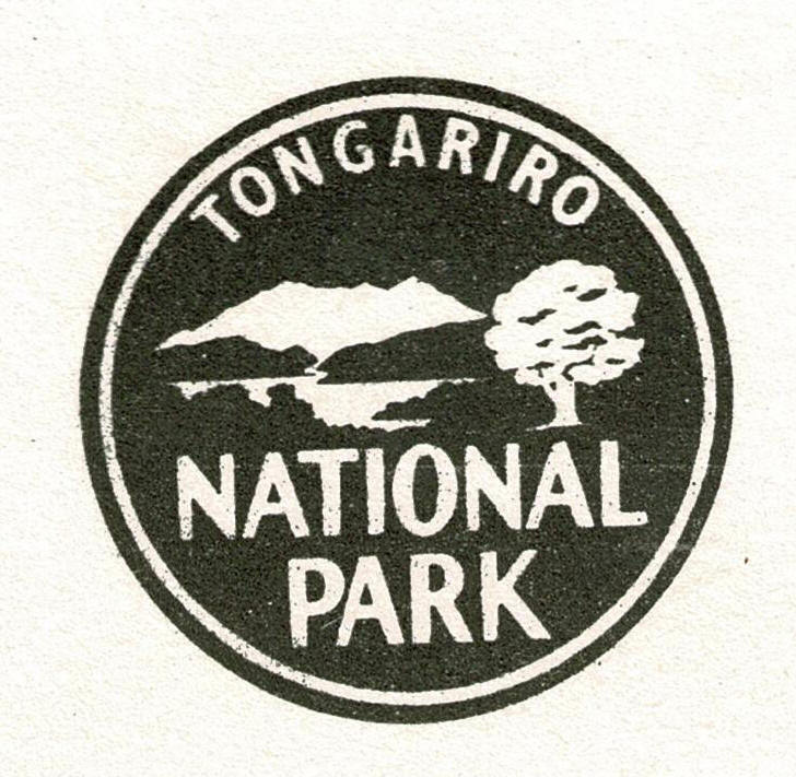 Early Tongariro National Park emblem