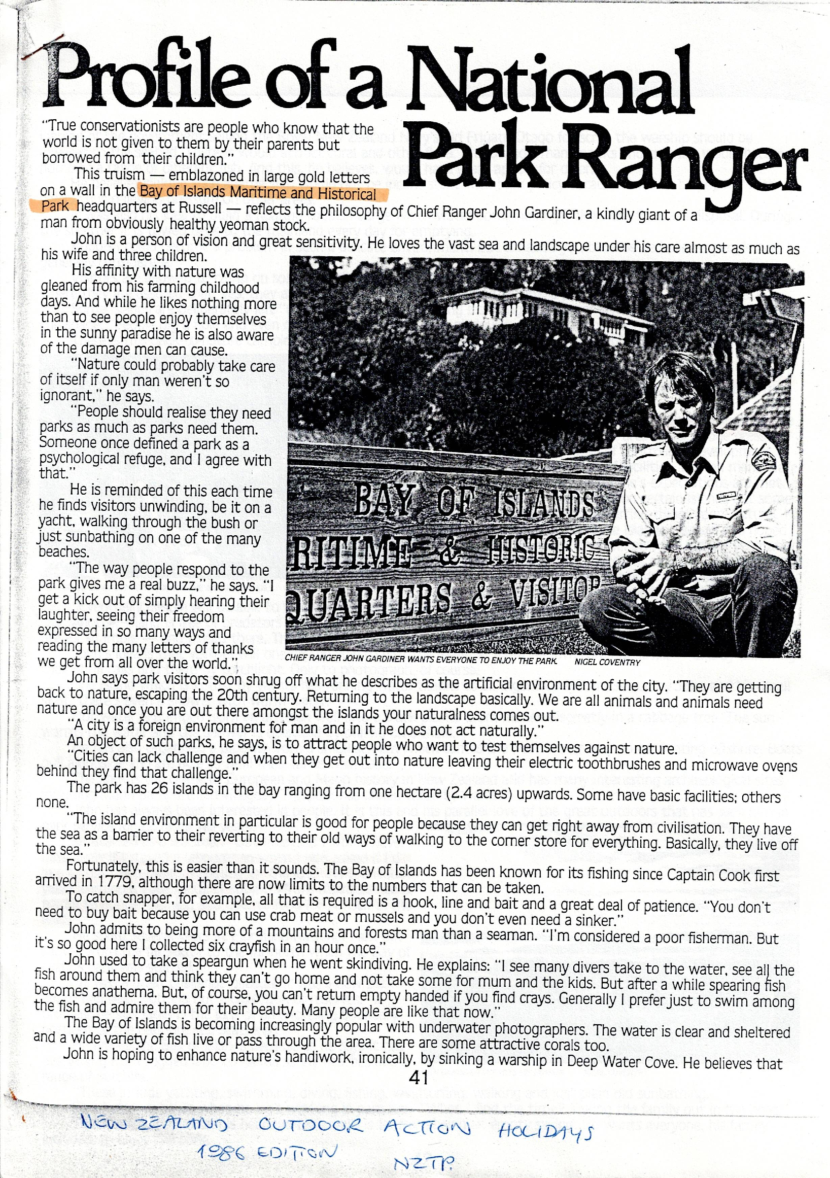 Profile of a National Park Ranger