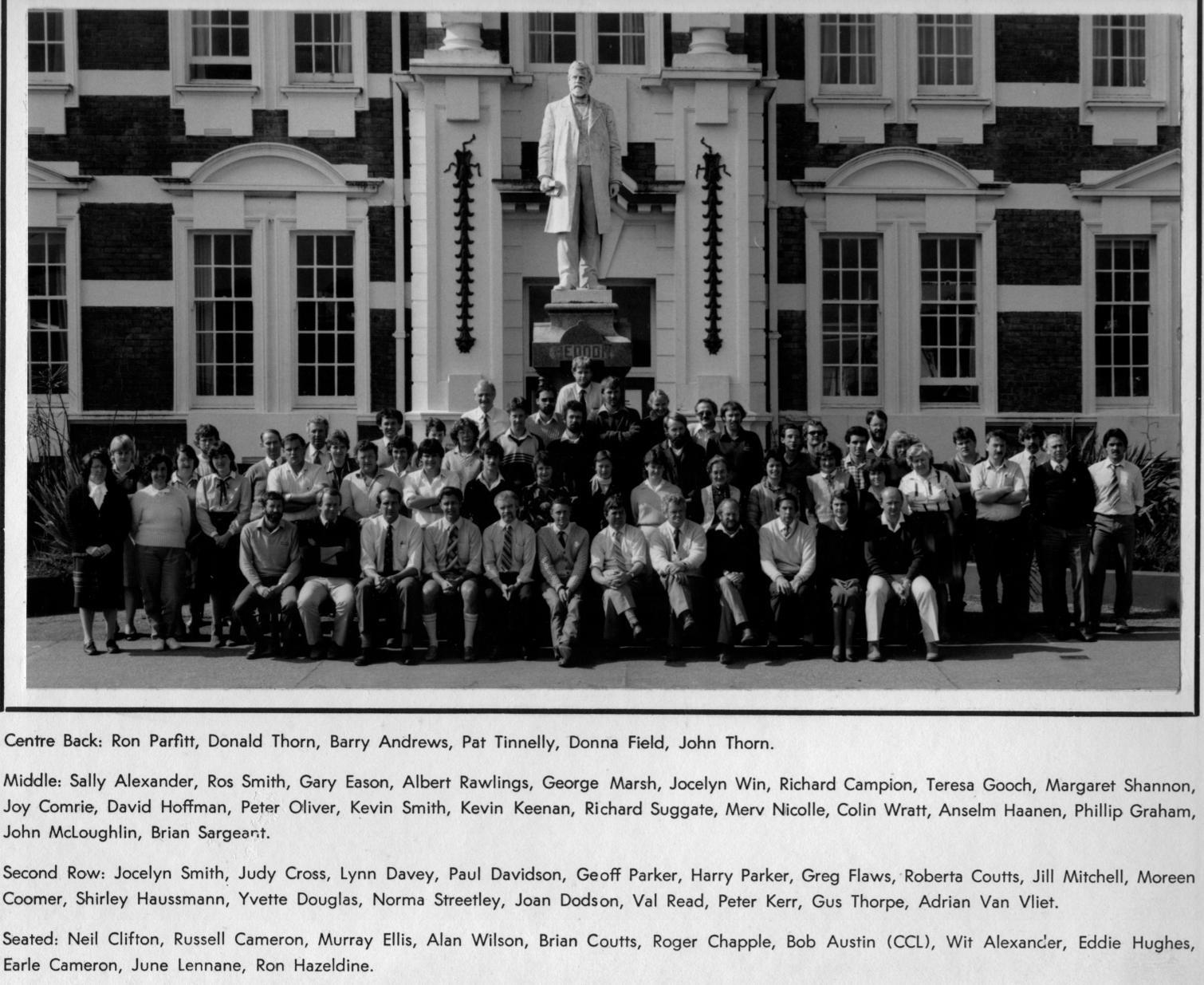 Department of Lands &amp; Survey: Westland Staff, 1984