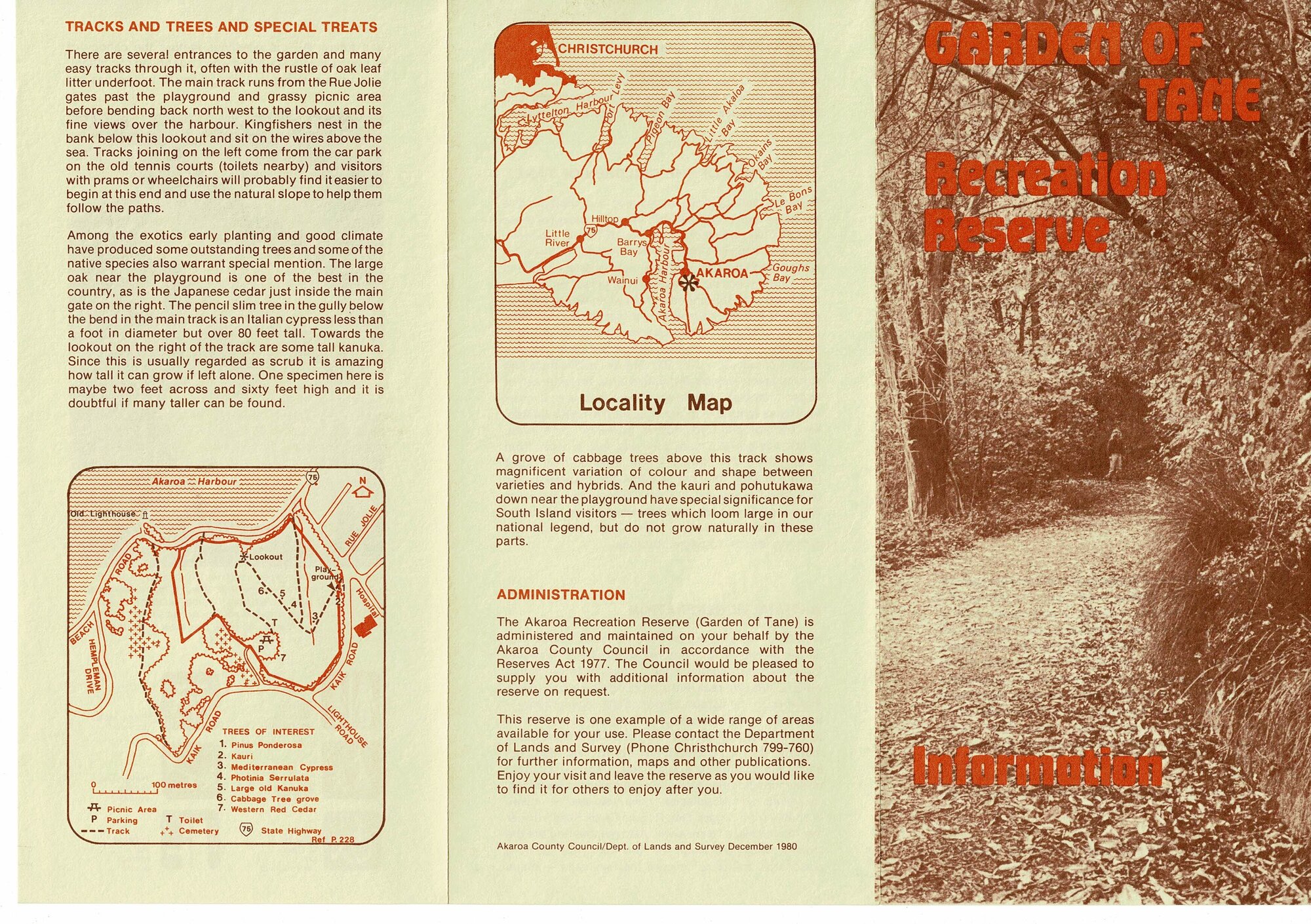 Akaroa (Garden of Tane) Recreation Reserve: Banks Peninsular