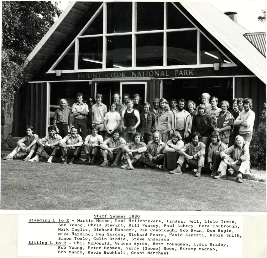 Aoraki Mount Cook Summer Staff 1980