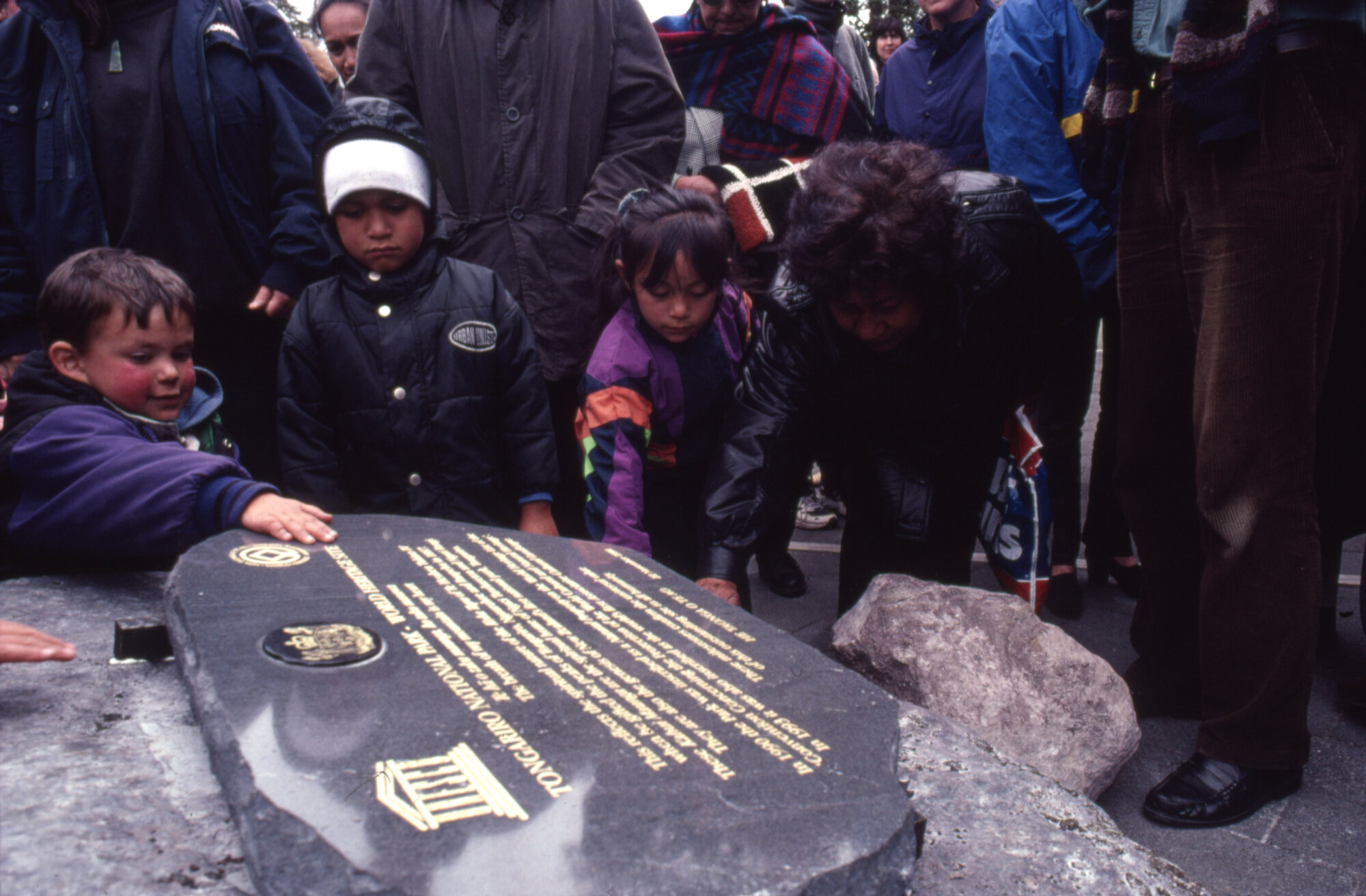 Commemoration plaque, National Park Centenary: Tongariro National Park