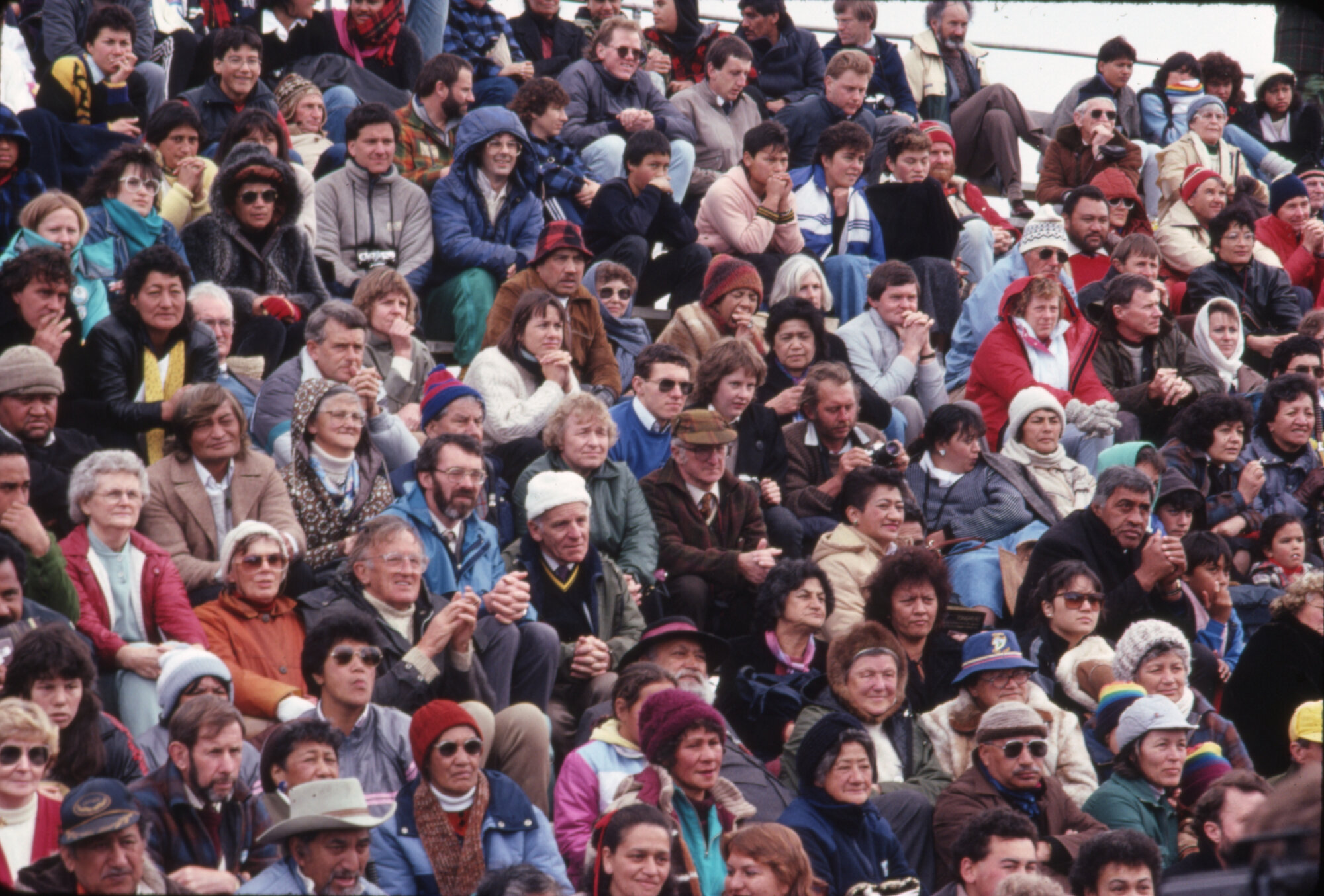 Crowd scenes, National Park Centenary celebrations: Tongariro National Park