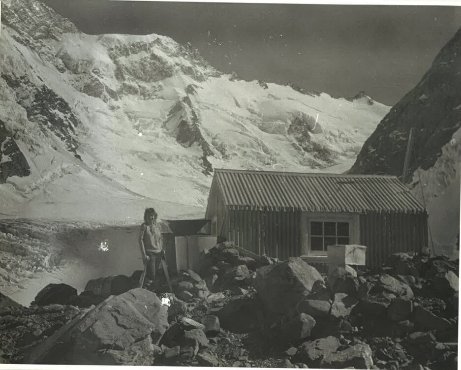Fay Kerr at Gardiner Hut: Aoraki Mount Cook National Park