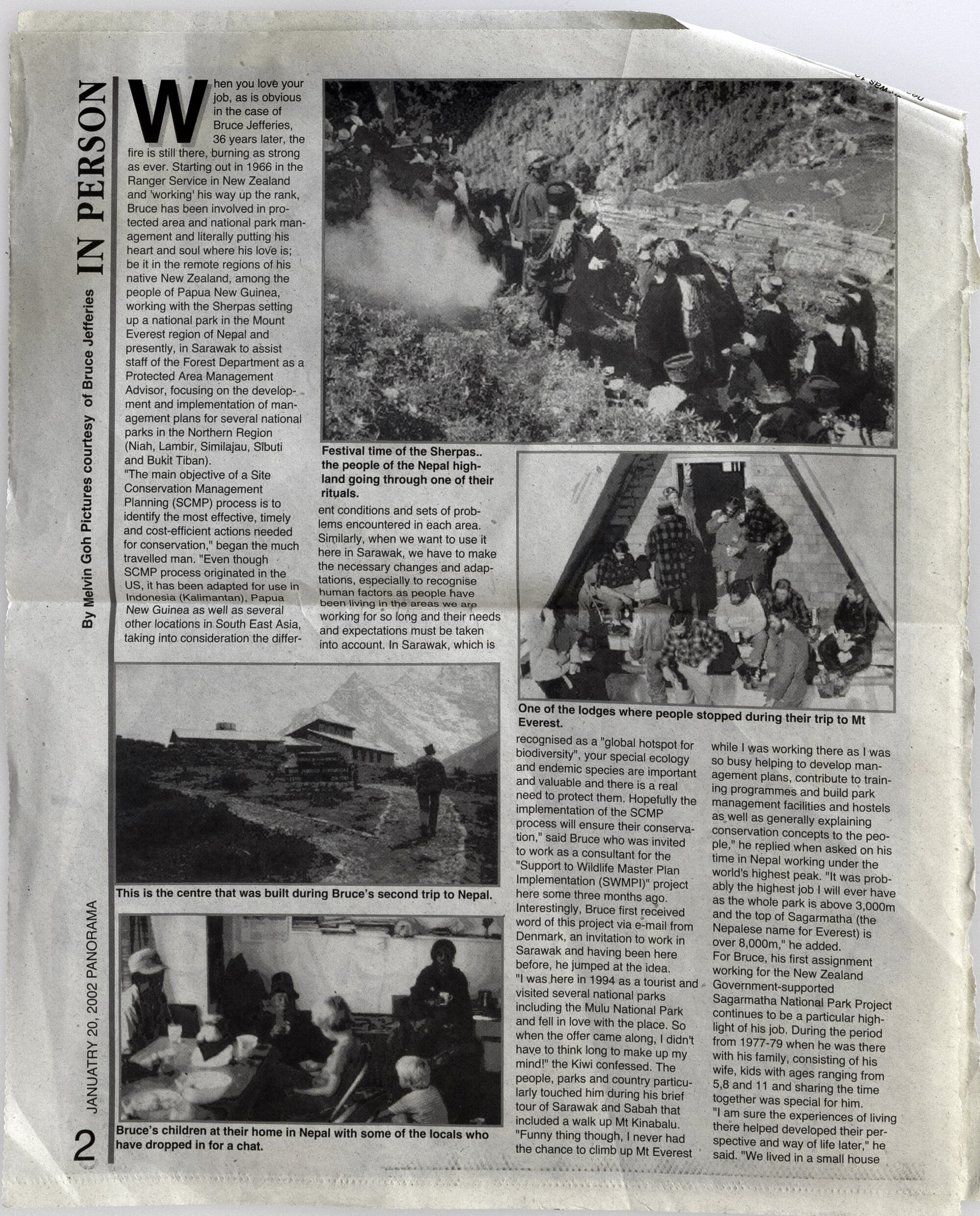 2002 Panorama Article on Bruce Jefferies and Conservation