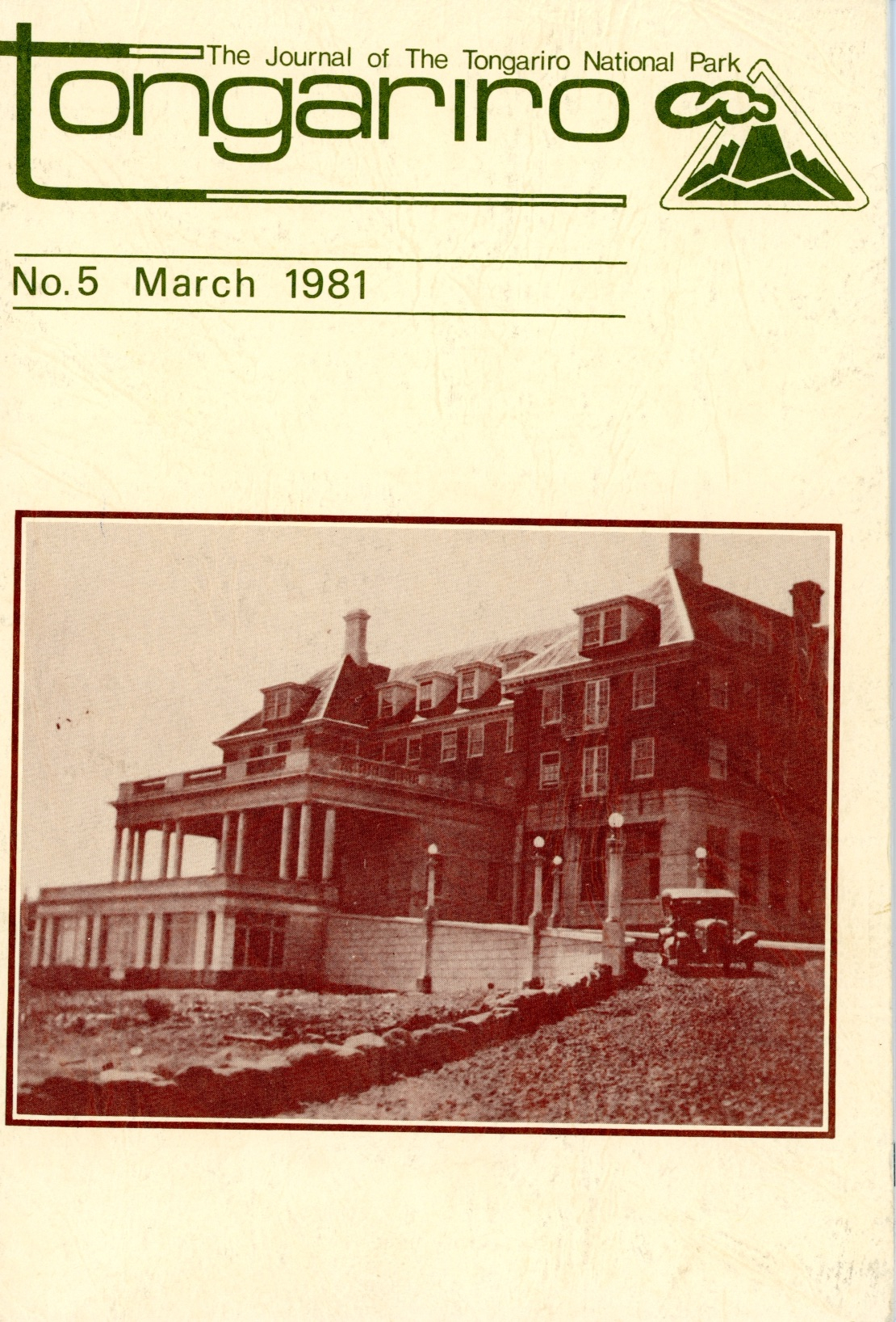 The Journal of the Tongariro National Park No. 5 1981