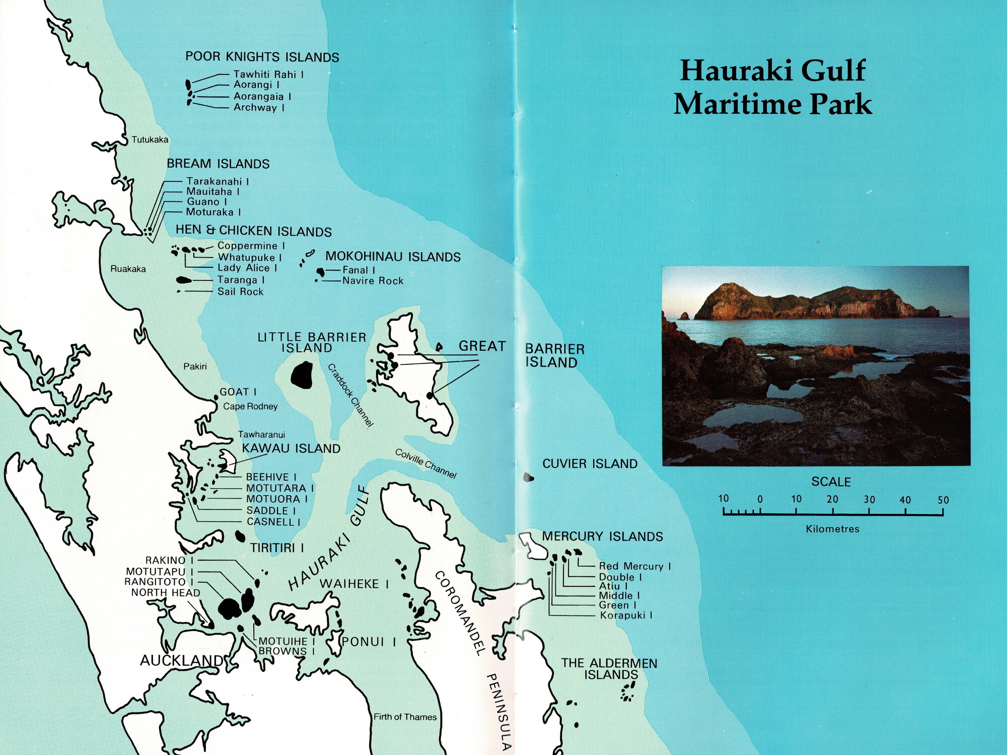 Hauraki Gulf Maritime Park Map
