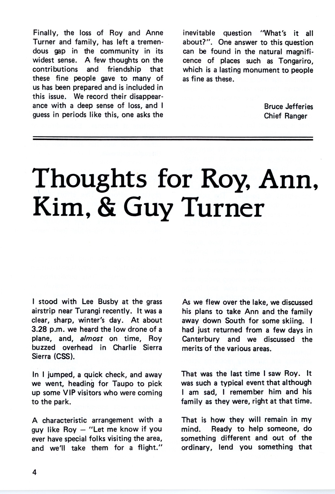 The Journal of the Tongariro National Park No. 15 1983