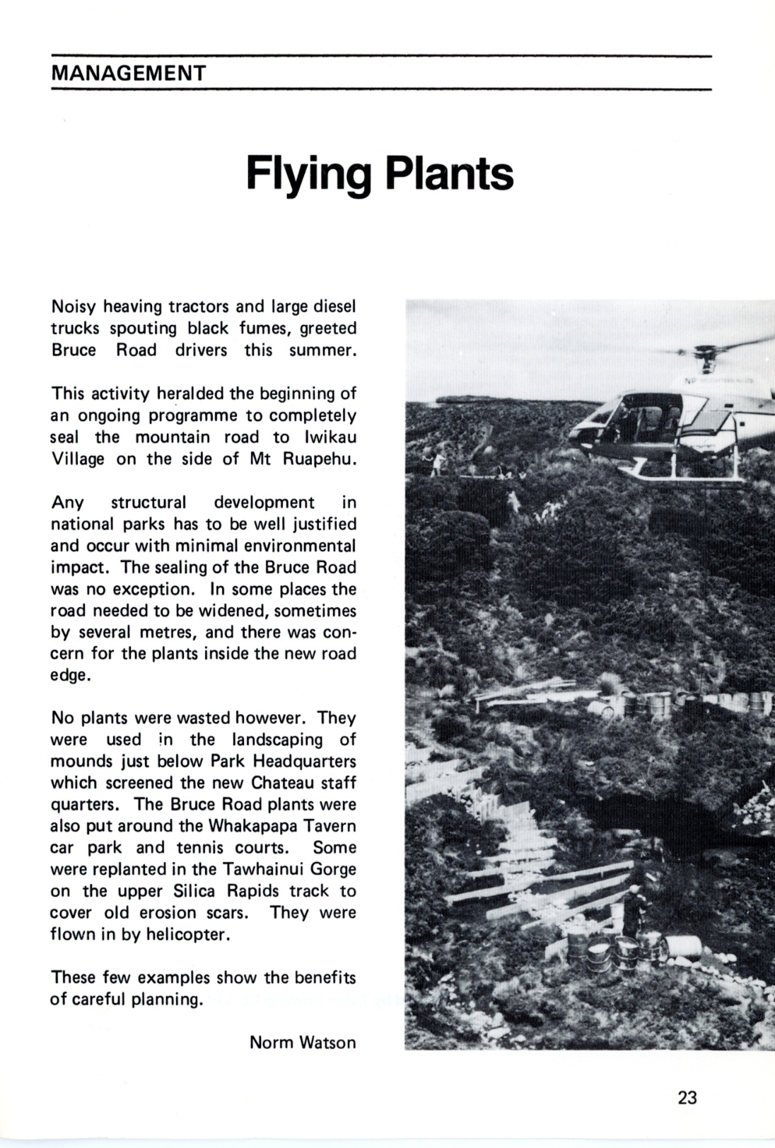 The Journal of the Tongariro National Park No. 17 1984