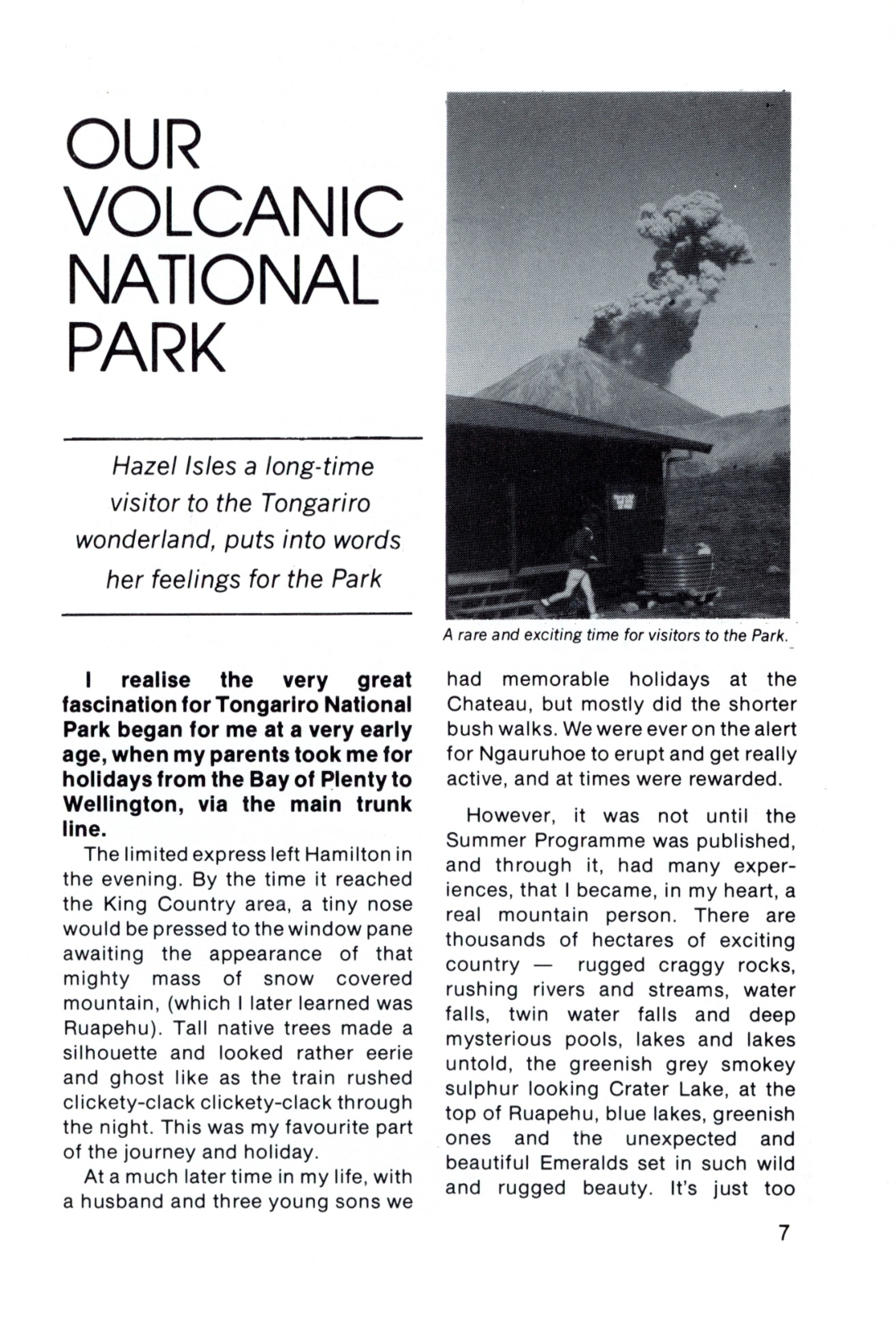 The Journal of the Tongariro National Park No. 18 1984