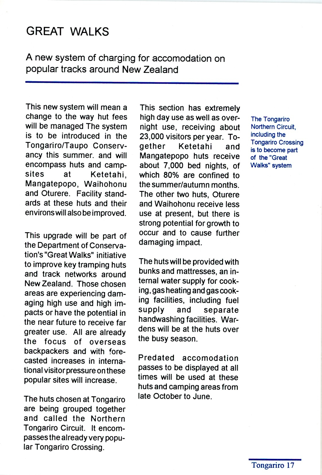 The Journal of the Tongariro National Park No. 45 1991