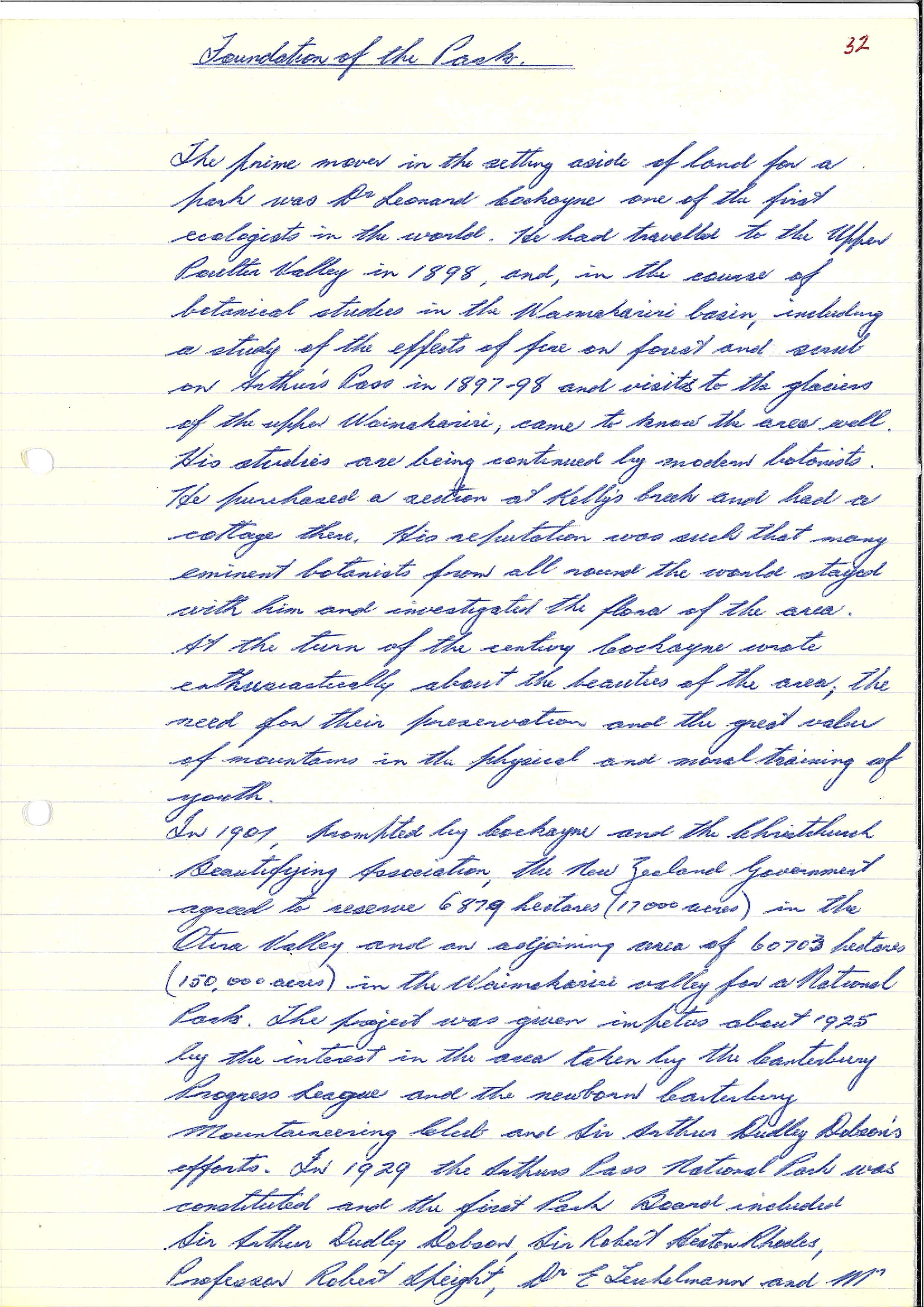 Chapter 9: Foundations of the Park