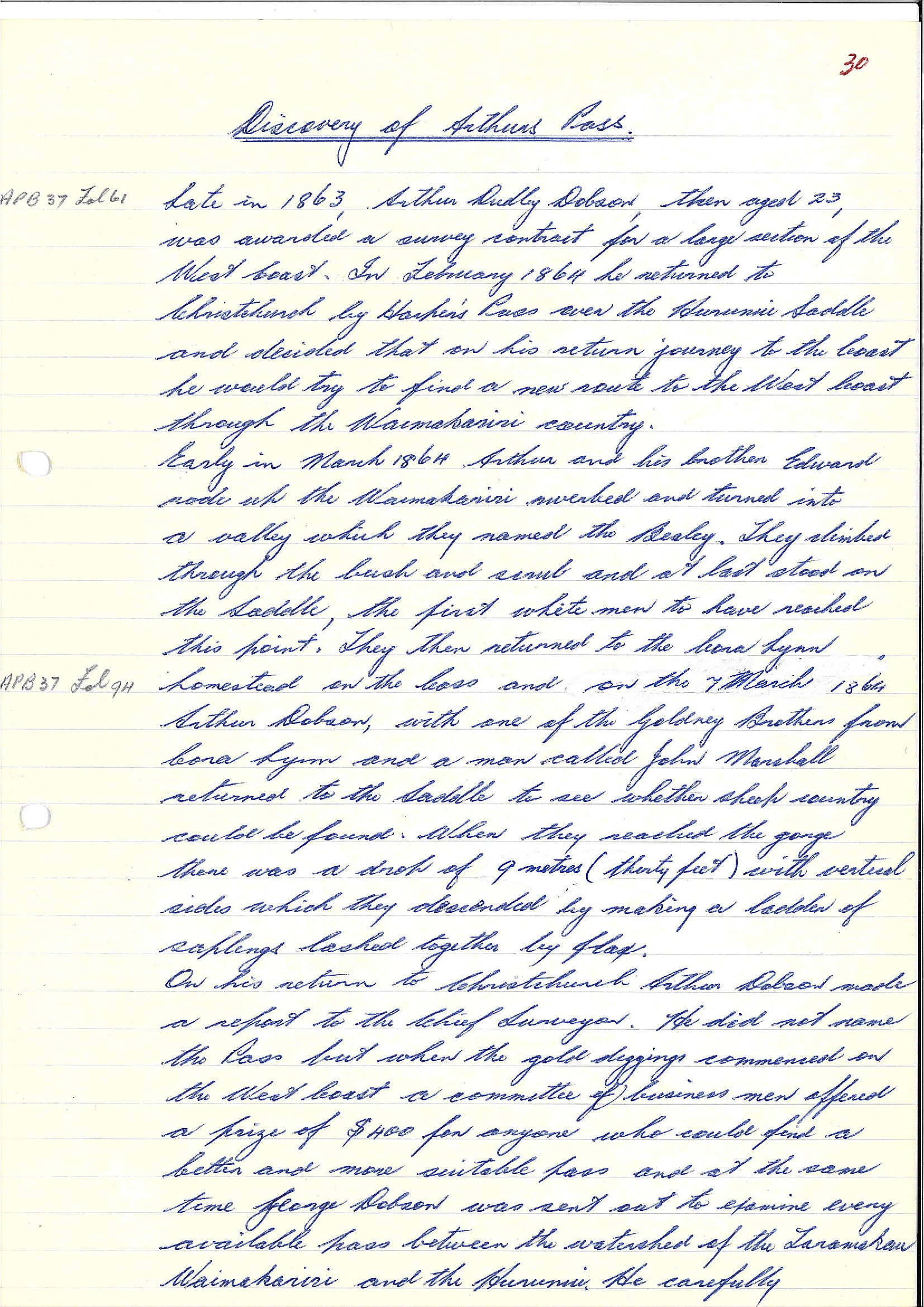 Chapter 8: Discovery of Arthur's Pass