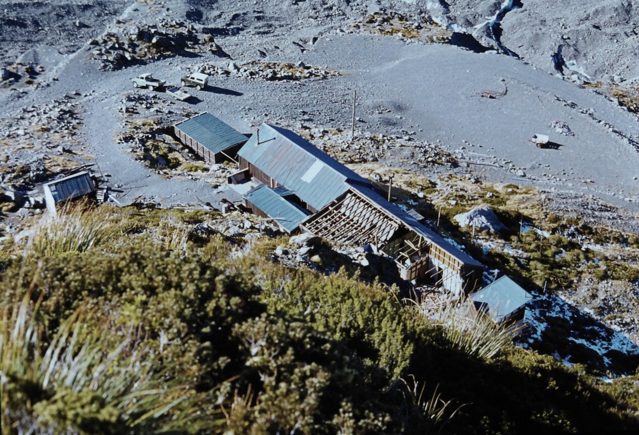 Ball Hut circa mid 1970s: Aoraki Mount Cook National Park