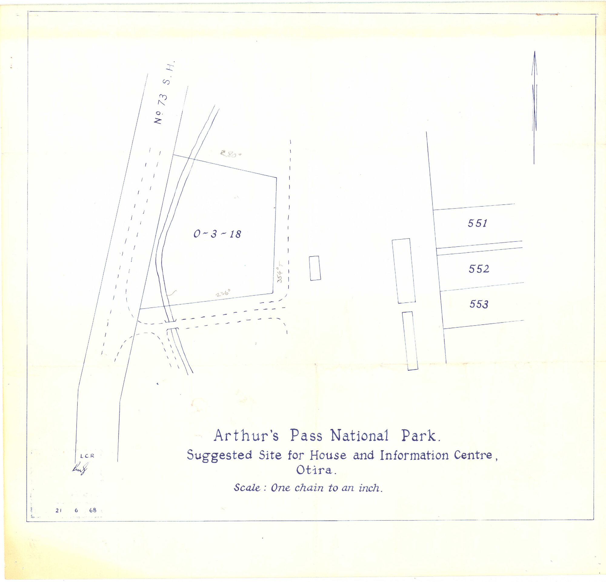 Suggested site for house and information centre: Arthur's Pass National Park