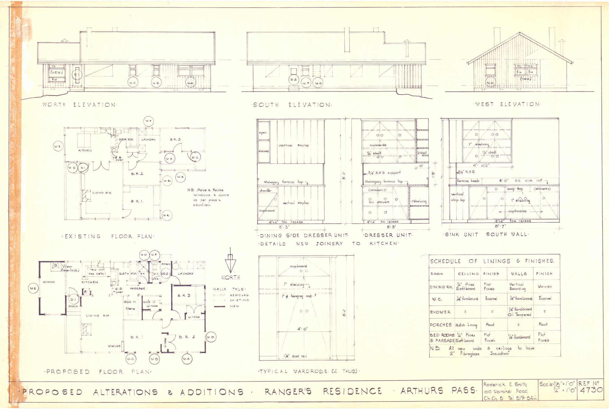 Proposed additions and alterations to ranger's residence: Arthur's Pass National Park
