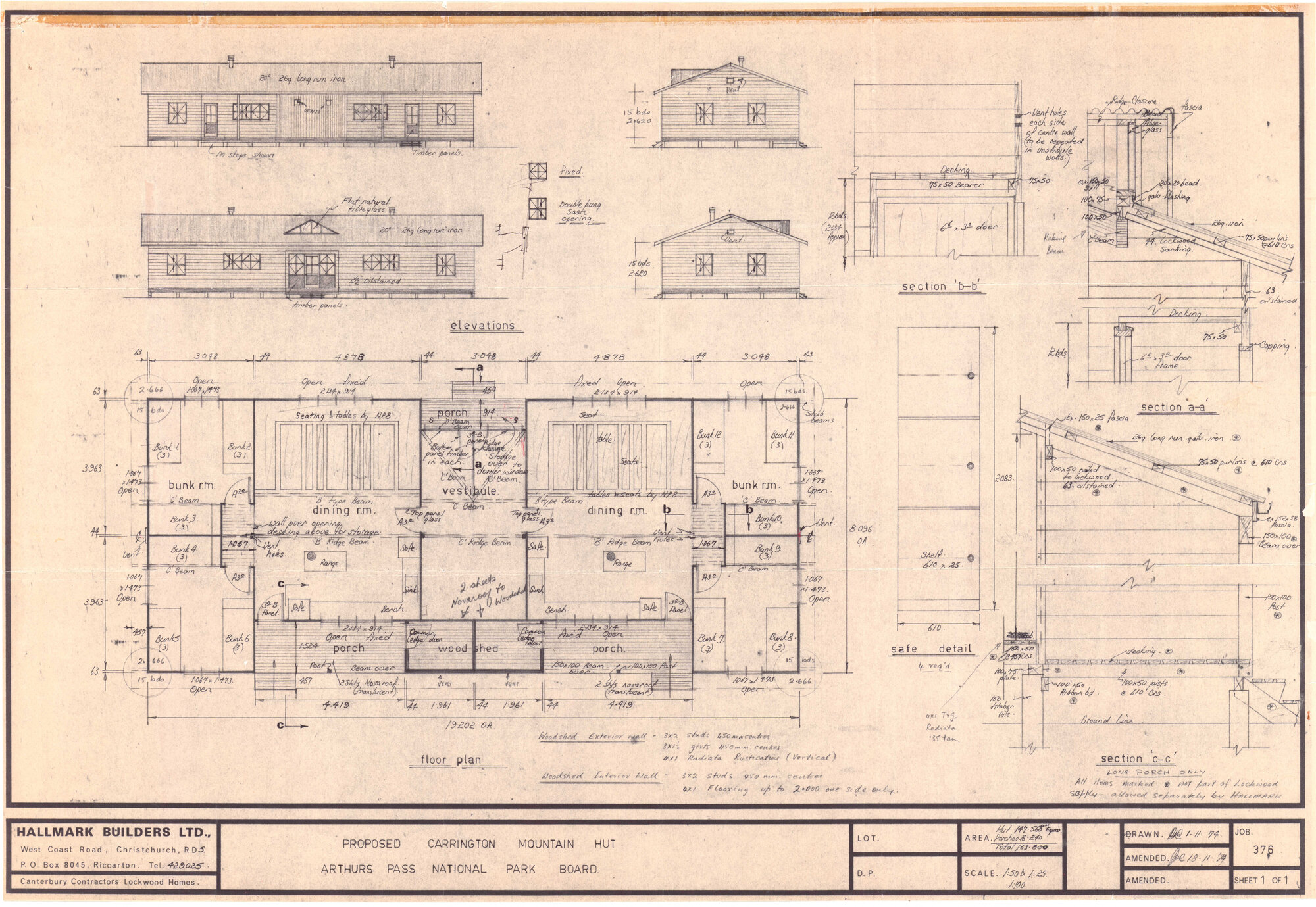 Proposed Carrington Mountain hut: Arthur's Pass National Park
