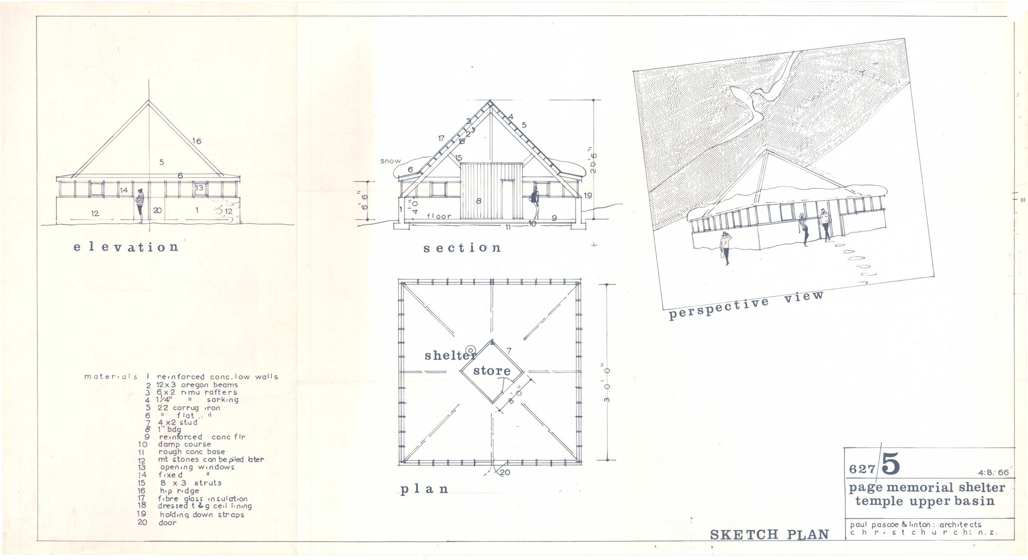 Page Memorial Shelter, Upper Temple Basin: Arthur's Pass National Park