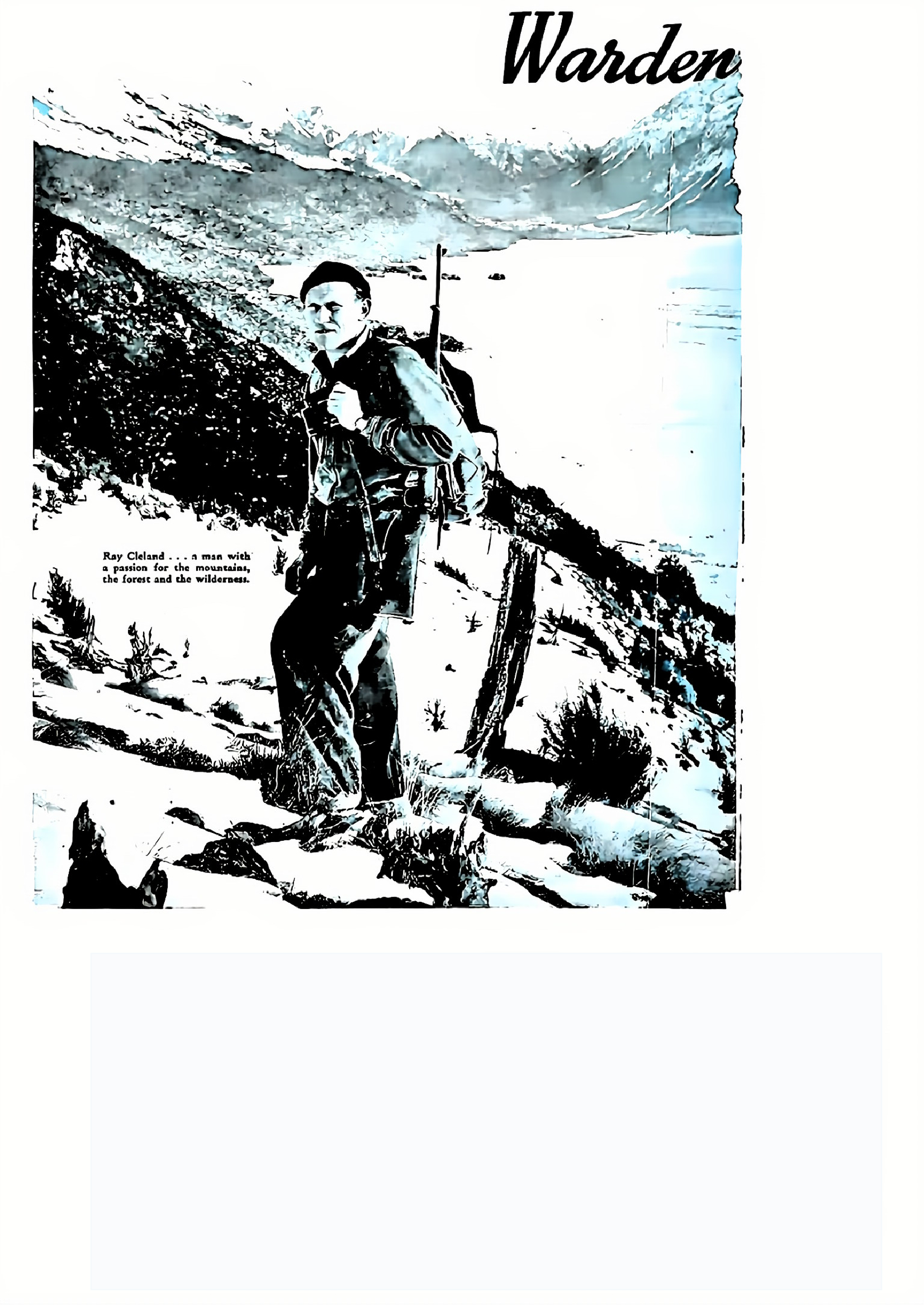 Ray Cleland-Warden of the Snows: Arthur's Pass National Park