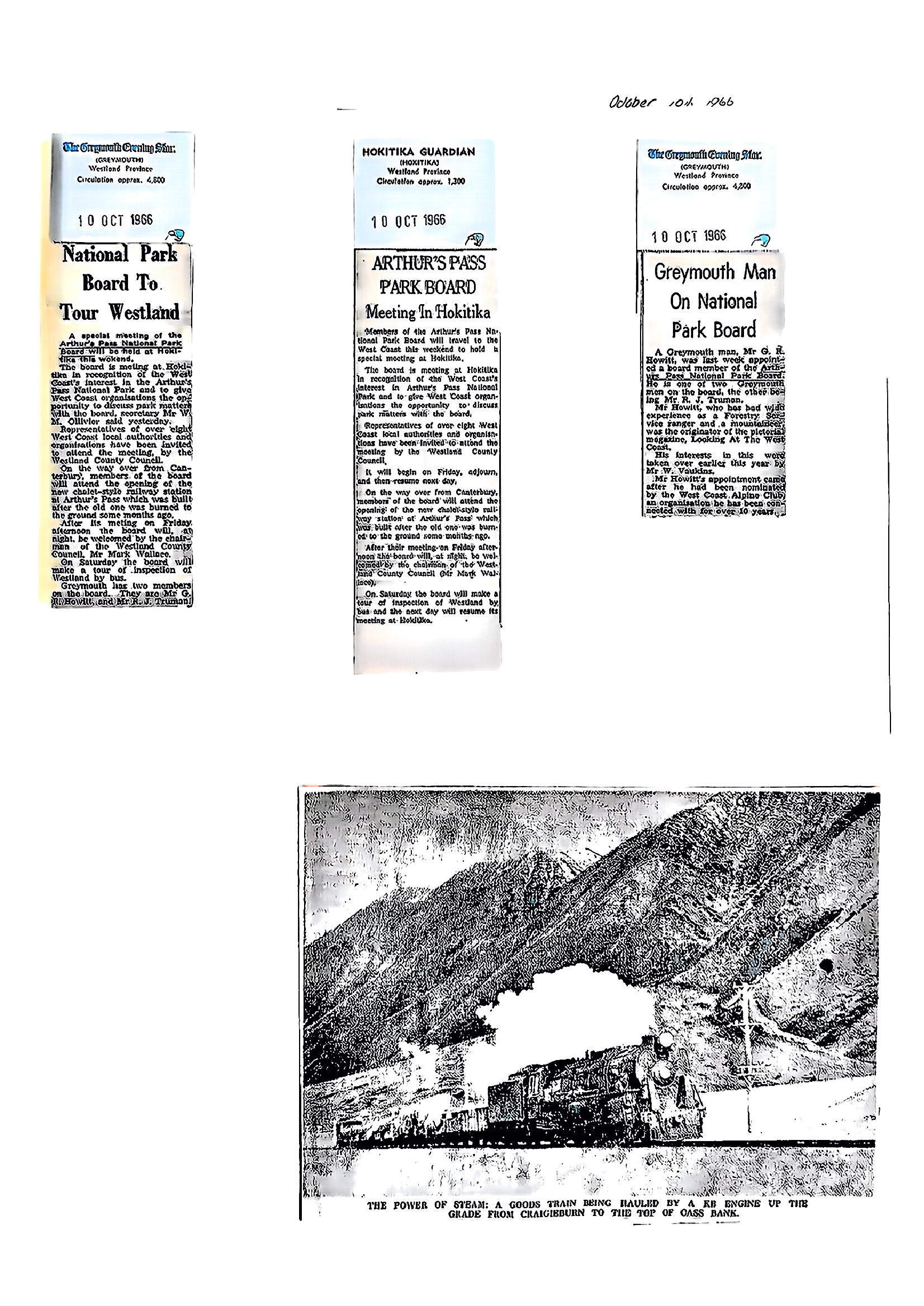Park Board News: Arthur's Pass National Park