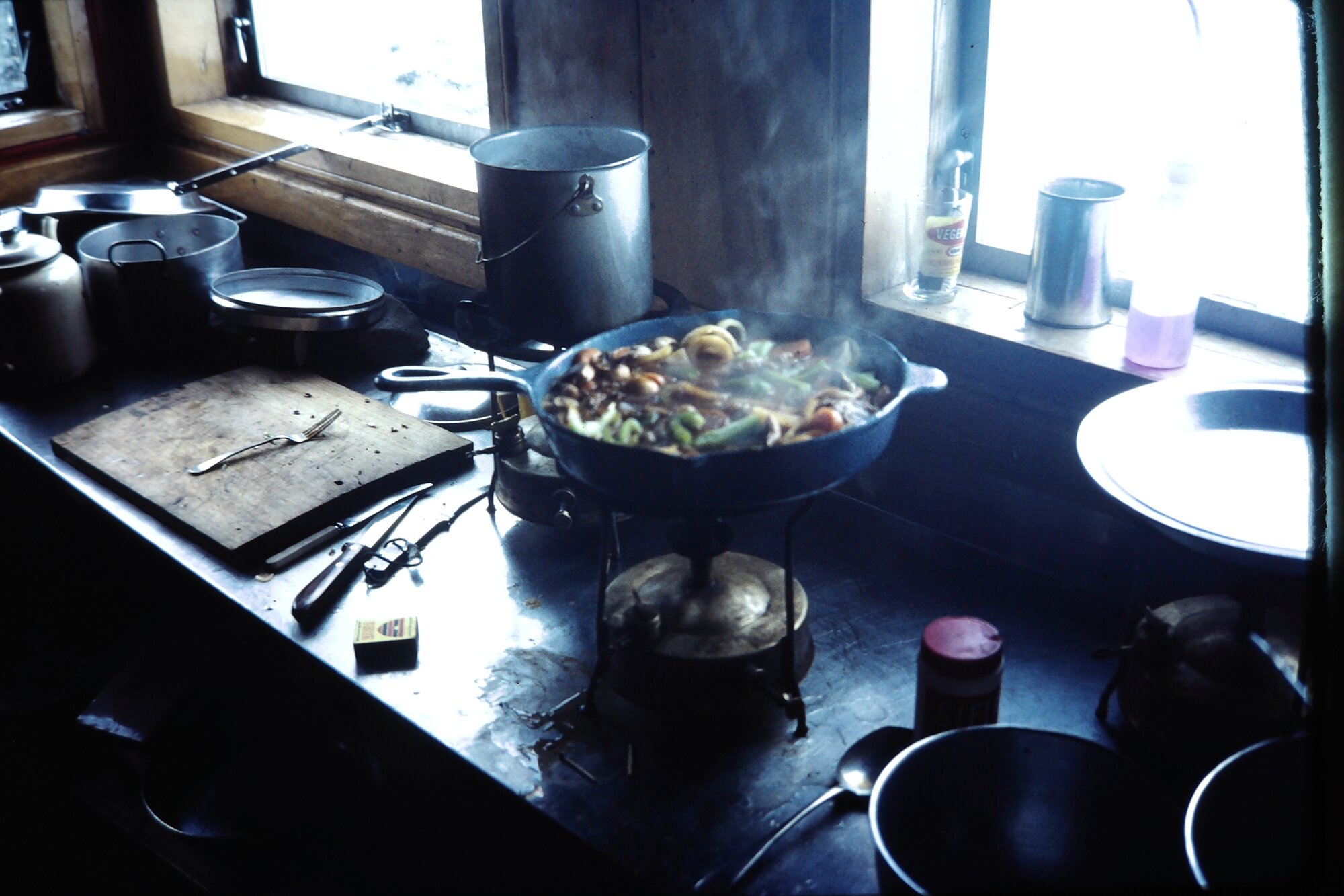 Typical cooking scene: Aoraki Mount Cook National Park