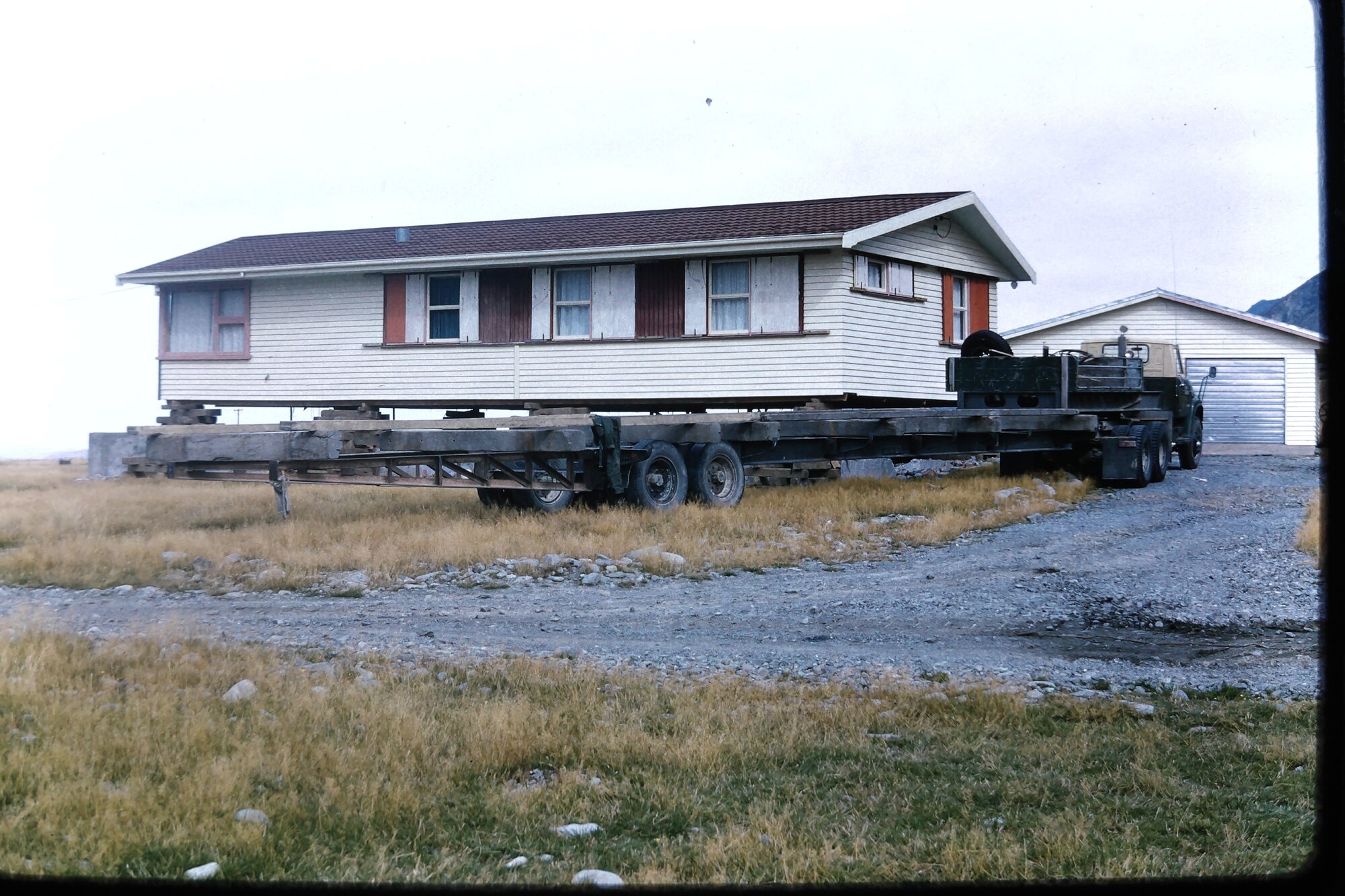 Ranger house move from Birch Hill: Aoraki Mount Cook National Park