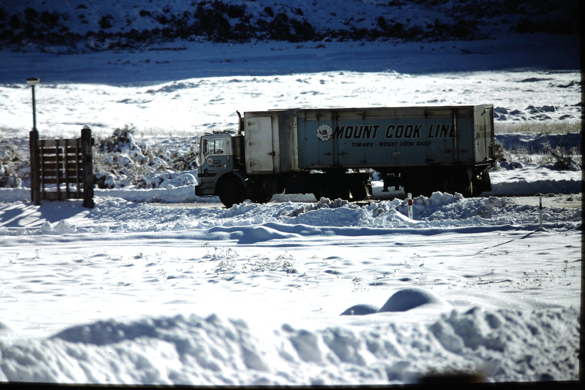 Daily freight service: Aoraki Mount Cook National Park