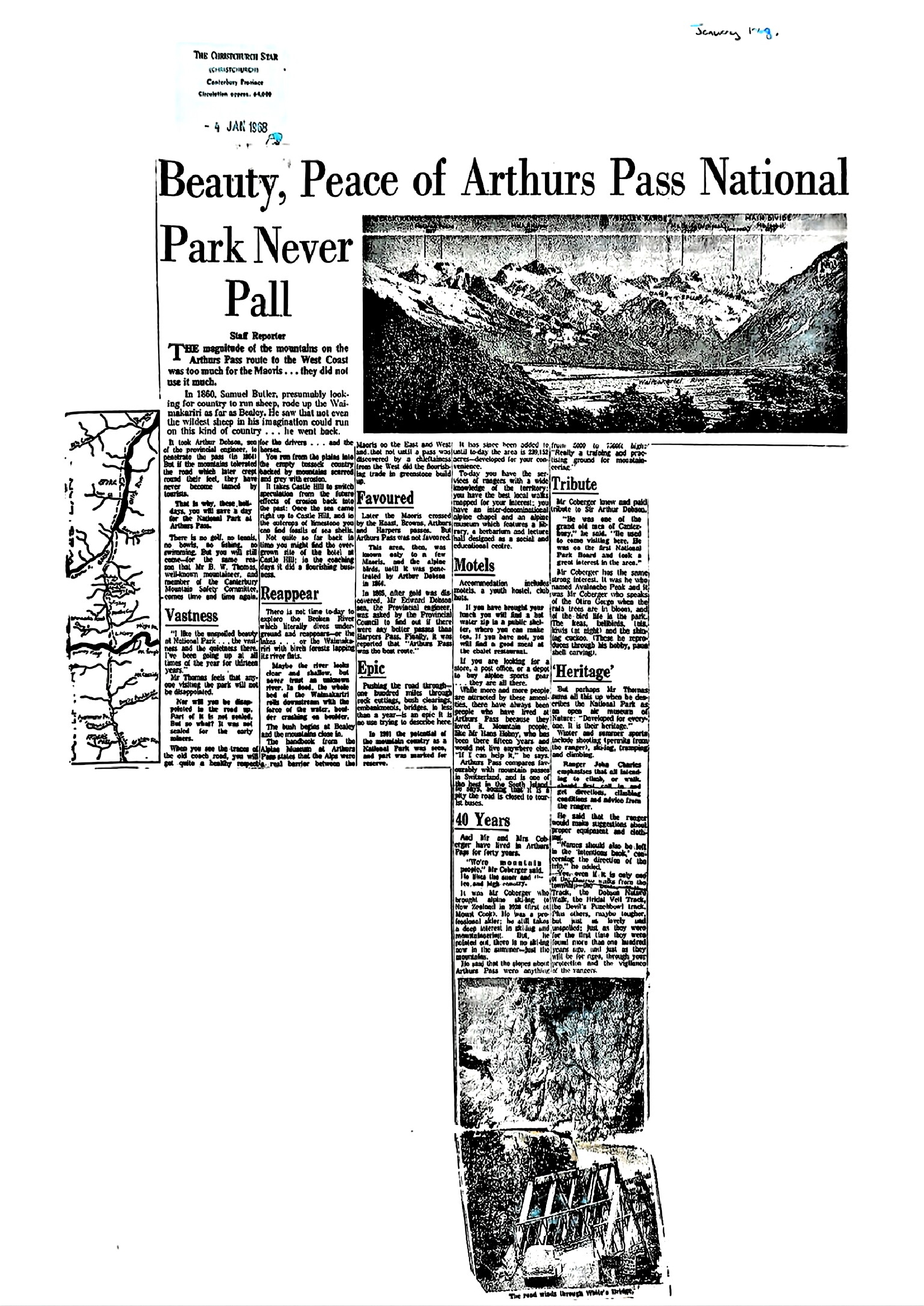 Beauty, Peace of Arthur's Pass National Park Never Pall